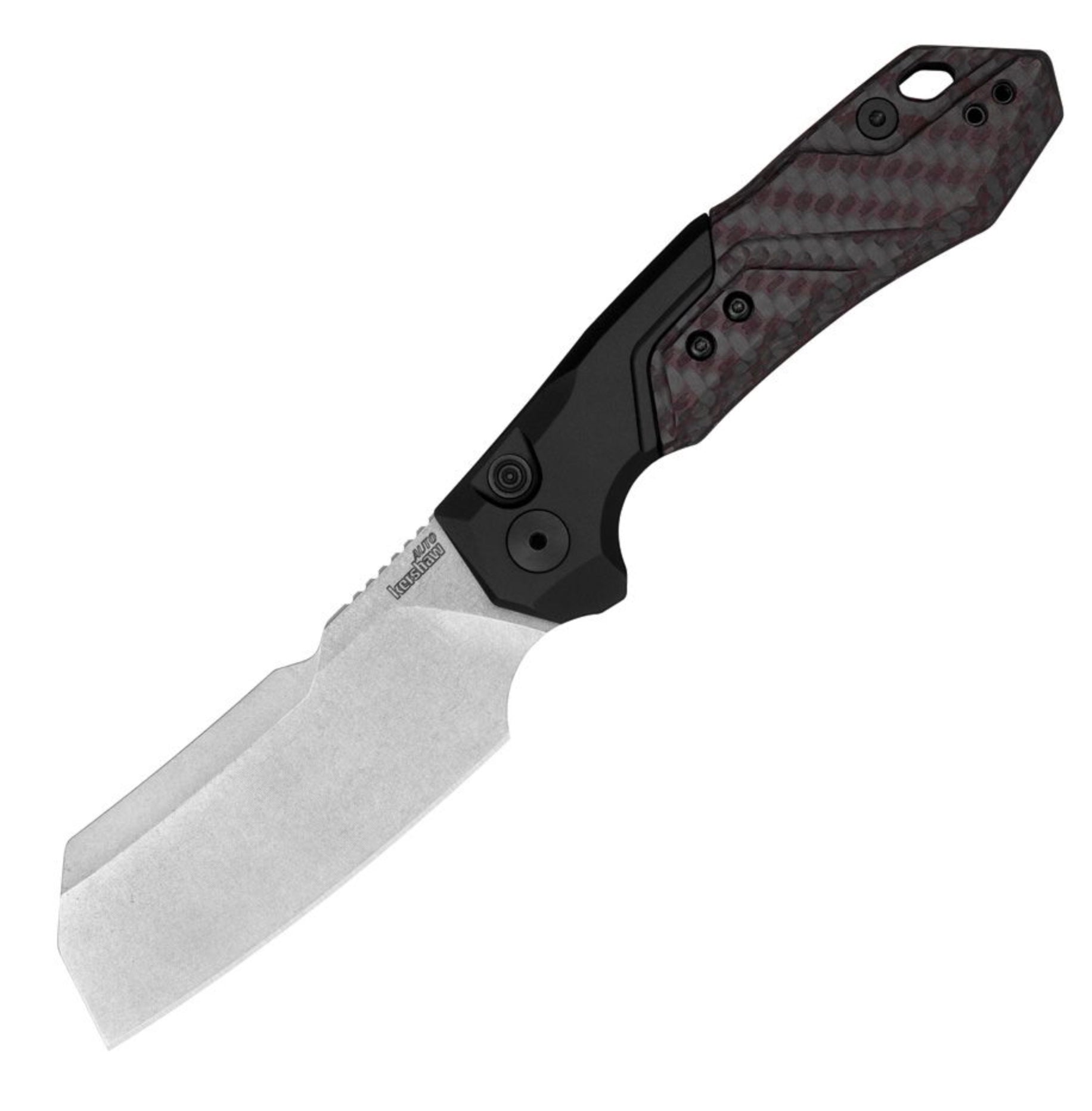 Kershaw Launch 14 CPM-154 & Black/Red Carbon Fiber 7850RDSW