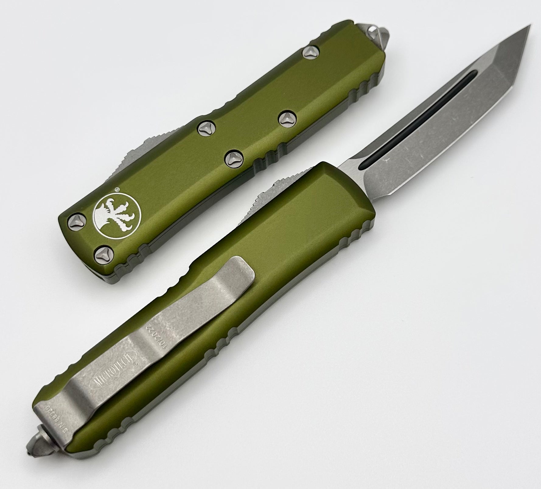 Microtech UTX-85 Tanto T/E Apocalyptic Standard & OD Green 233-10APOD