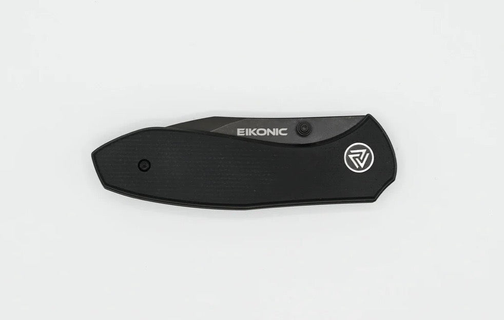 Eikonic Knives Kasador Night Black Micarta & Black D2 331BB