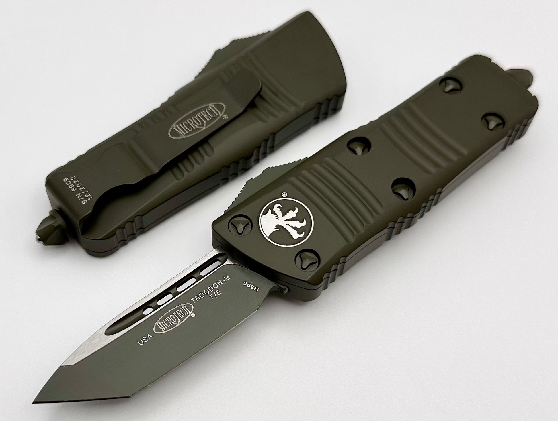 Microtech Troodon Mini Tanto Cerakote OD Green 240-1COD