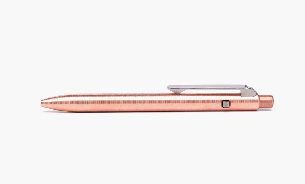 Tactile Turn Copper Slim Side Click Pen Mini 4.6