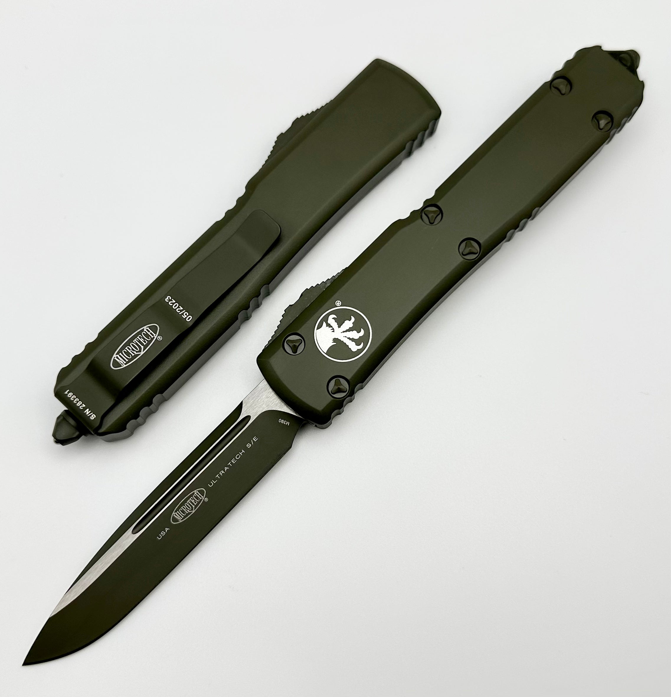 Microtech Ultratech Cerakote OD Green Single Edge 121-1COD