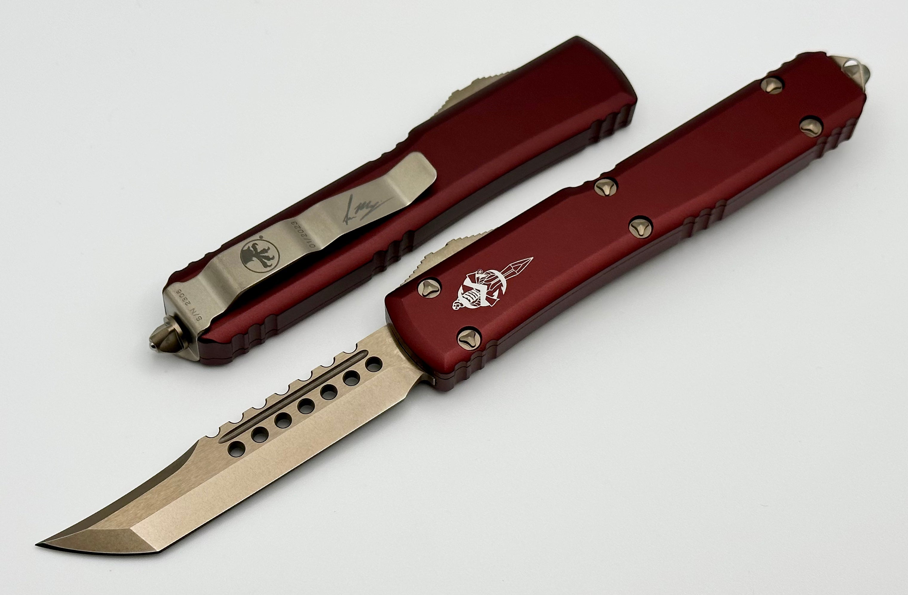 Microtech Ultratech Hellhound Bronze Standard & Merlot 119-13MRS