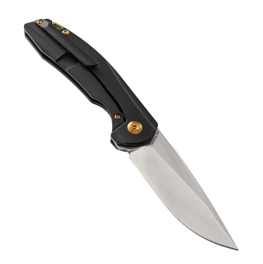 Kansept Knives Mini Accipitier Copper Inlaid Titanium Handle w/ S35VN Front Flipper K2007A5