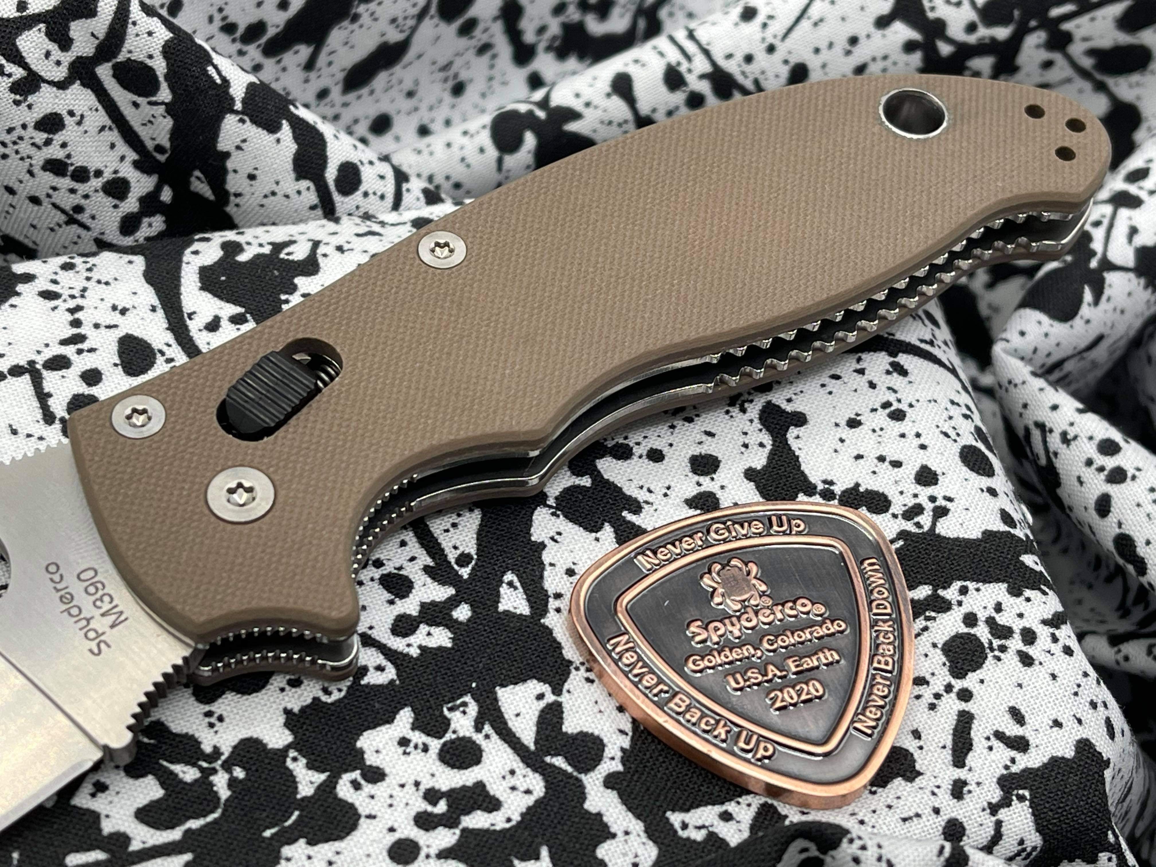 Spyderco Manix 2 Earth Brown Exclusive M390 C101GPBN2