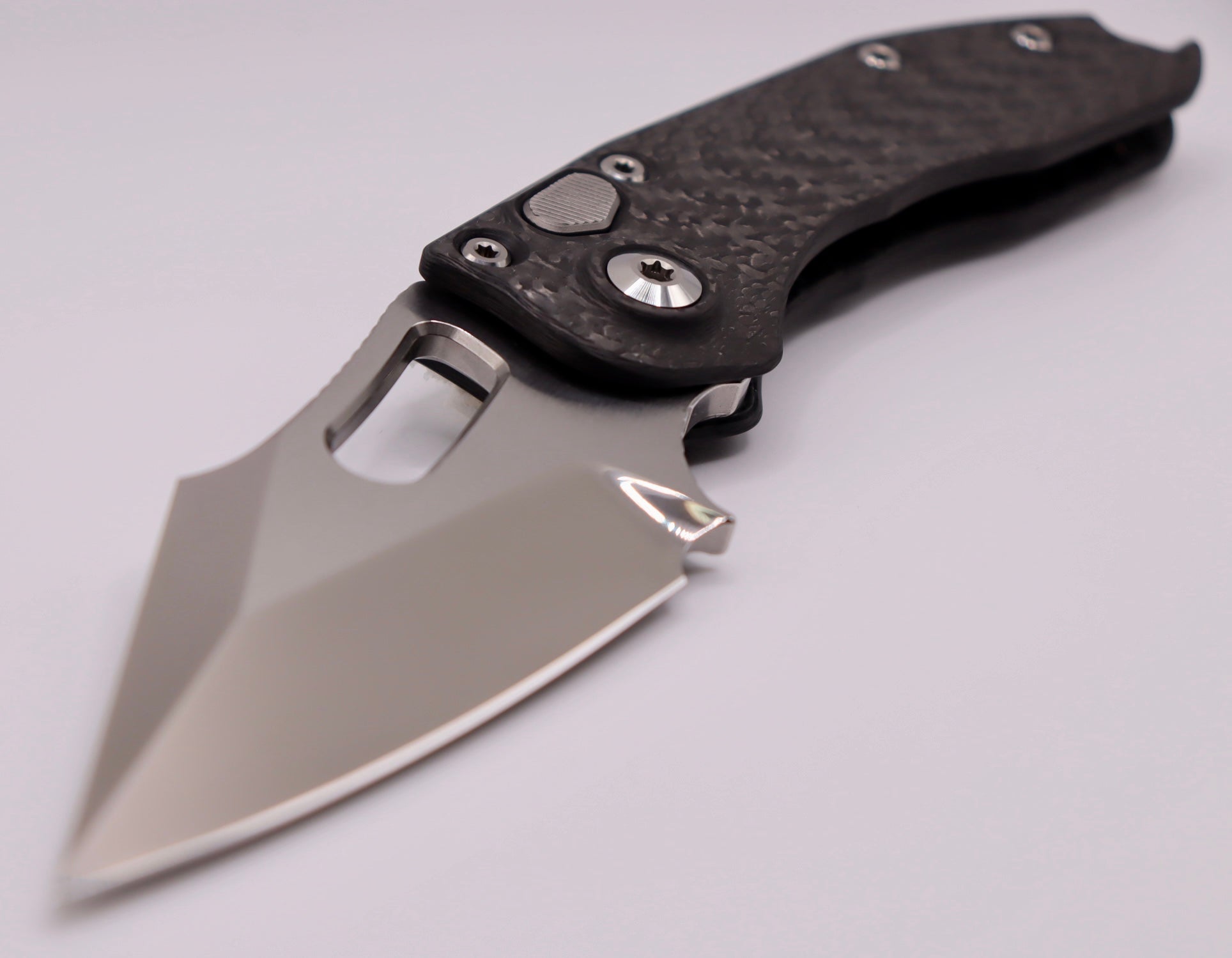 Marfione Custom & Borka Blades Custom Diamondwash & Carbon Fiber Stitch