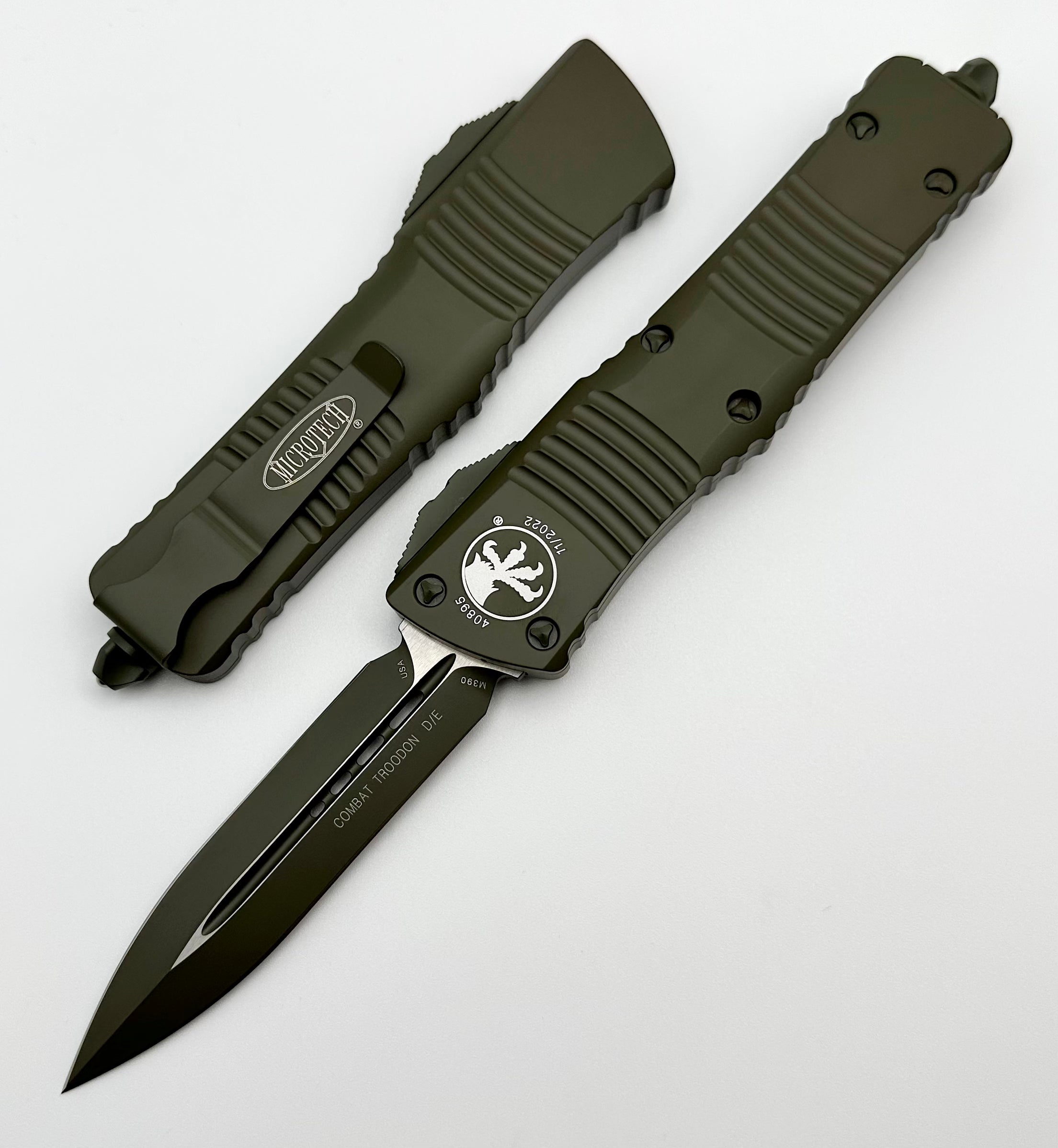 Microtech Combat Troodon OD Green Cerakote 142-1COD