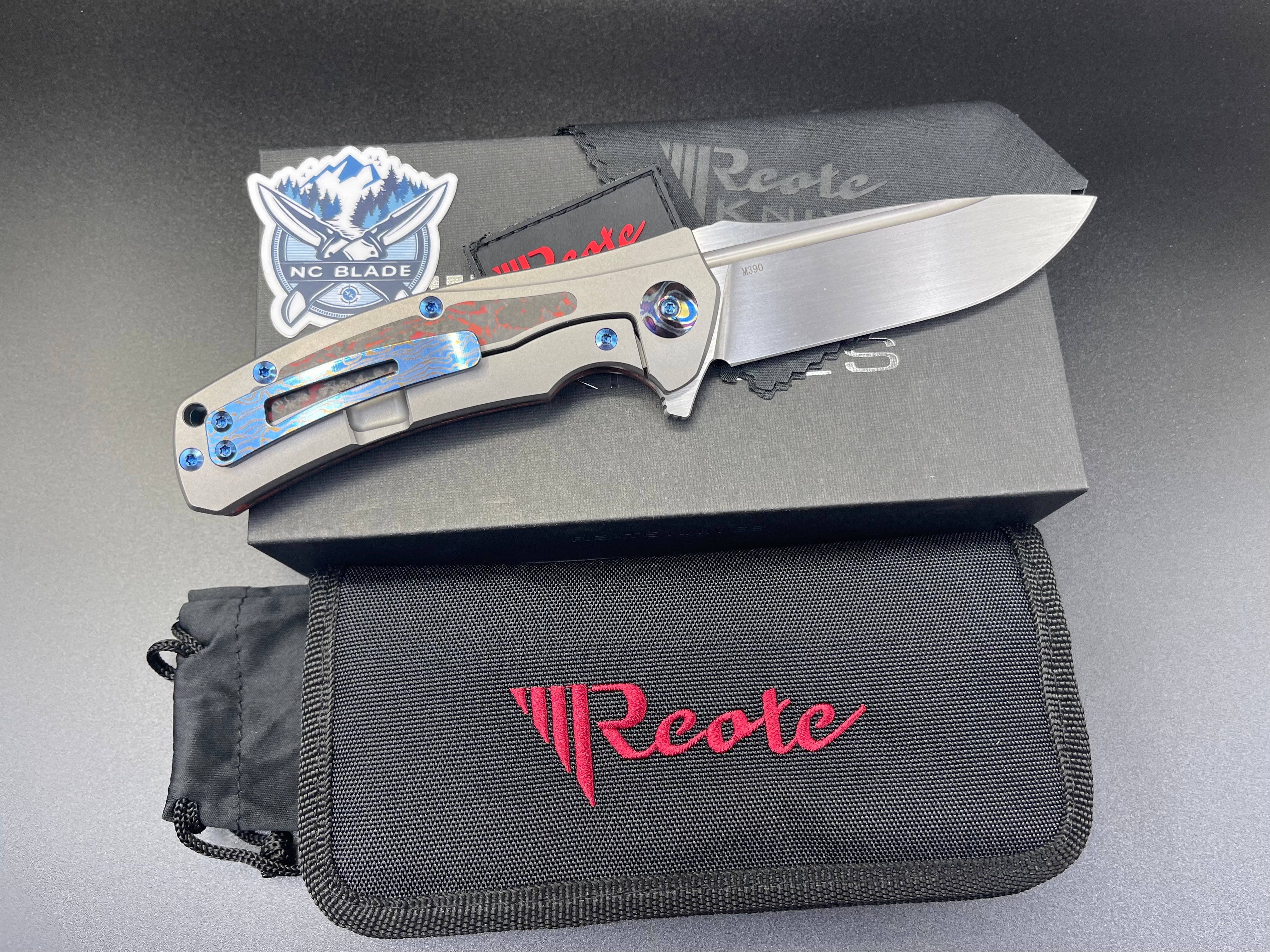 Reate Knives Horizon D Lava Flow Fat Carbon & Chad Nichols MokuTi Exclusive