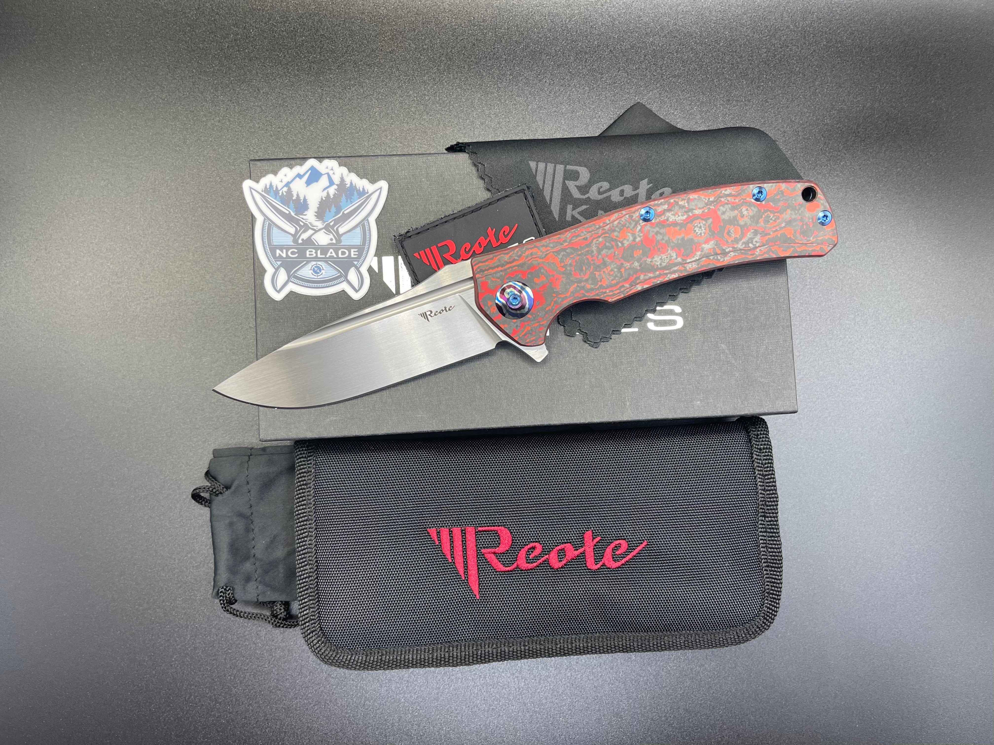 Reate Knives Horizon D Lava Flow Fat Carbon & Chad Nichols MokuTi Exclusive