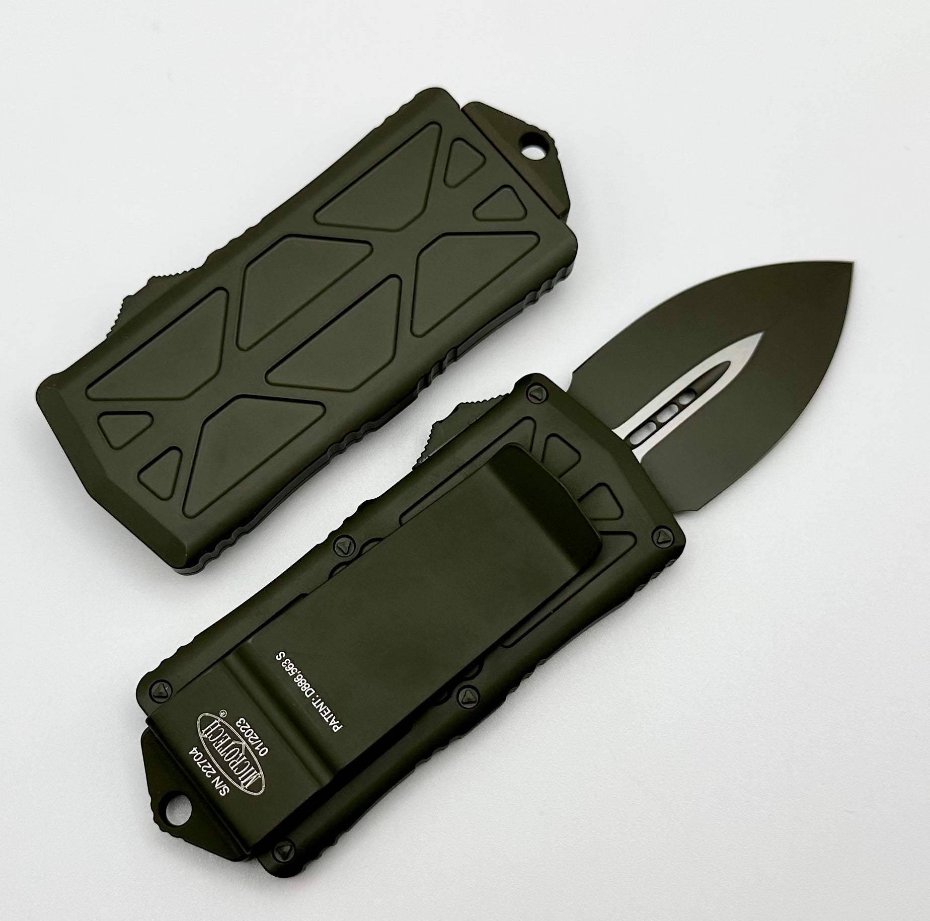 Microtech Exocet Double Edge Cerakote OD Green 157-1COD