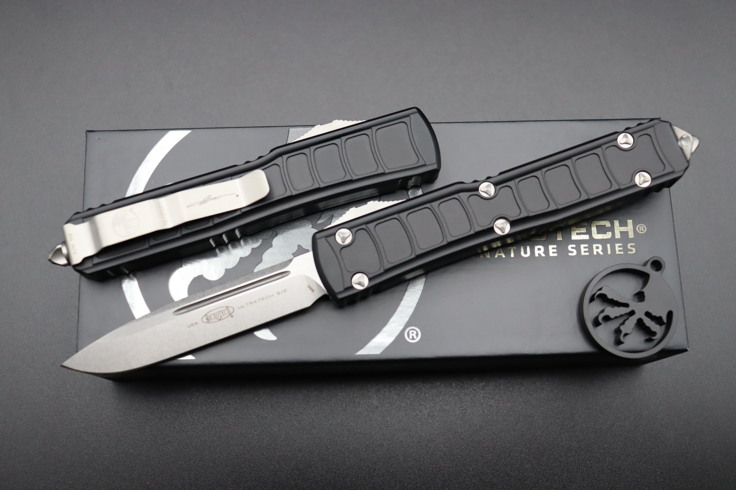 Microtech Ultratech 2 S/E Signature Series Stonewash Standard 121II-10S