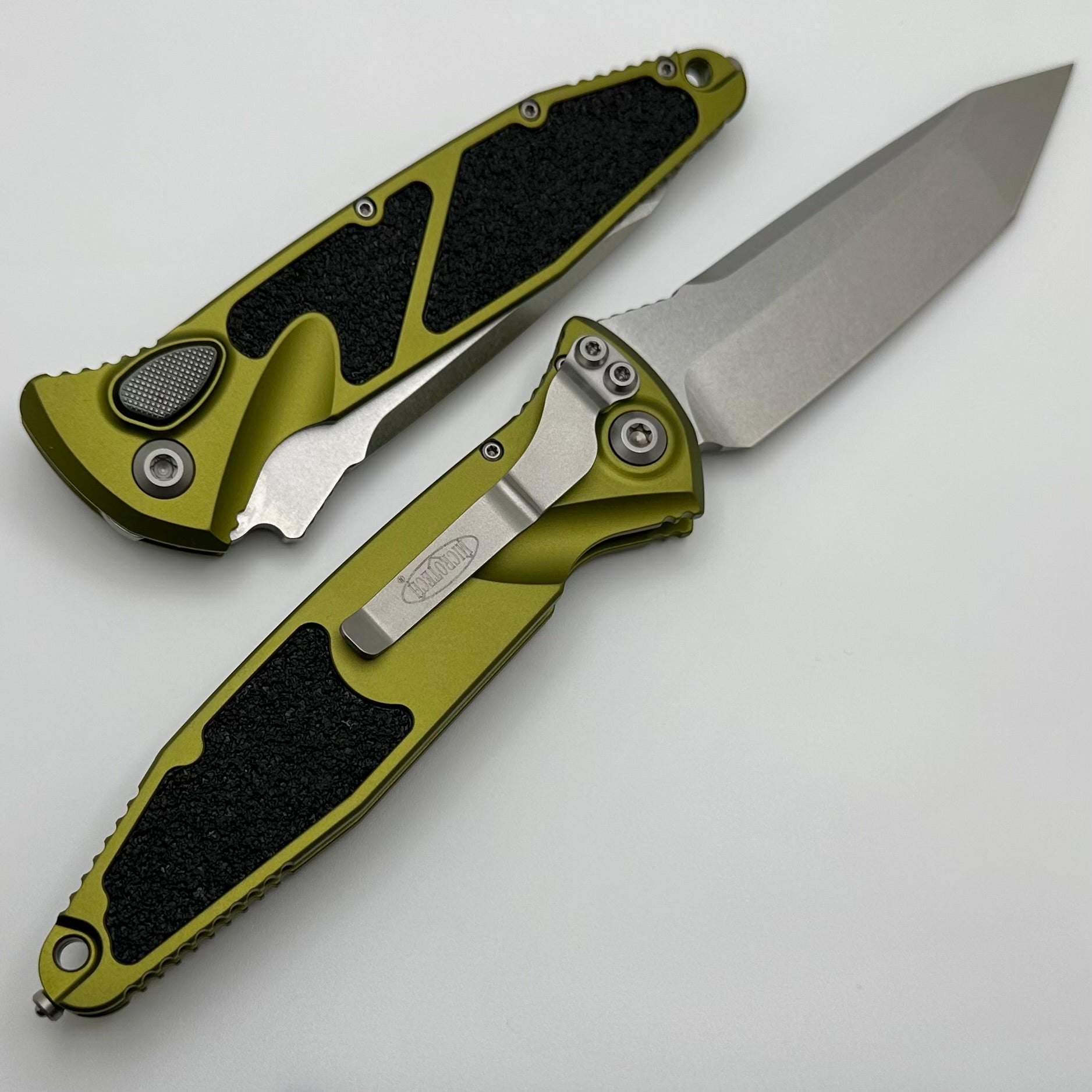 Microtech Socom Elite Auto T/E Stonewash & OD Green 161A-10OD