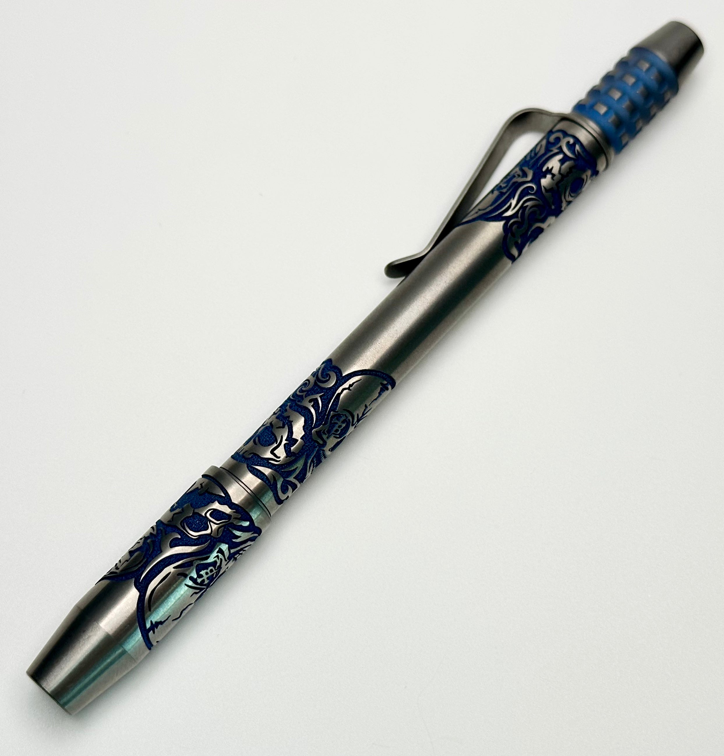 Borka Ti2Design TechLiner Grid Skulls Burnished Shorty 5 Pen