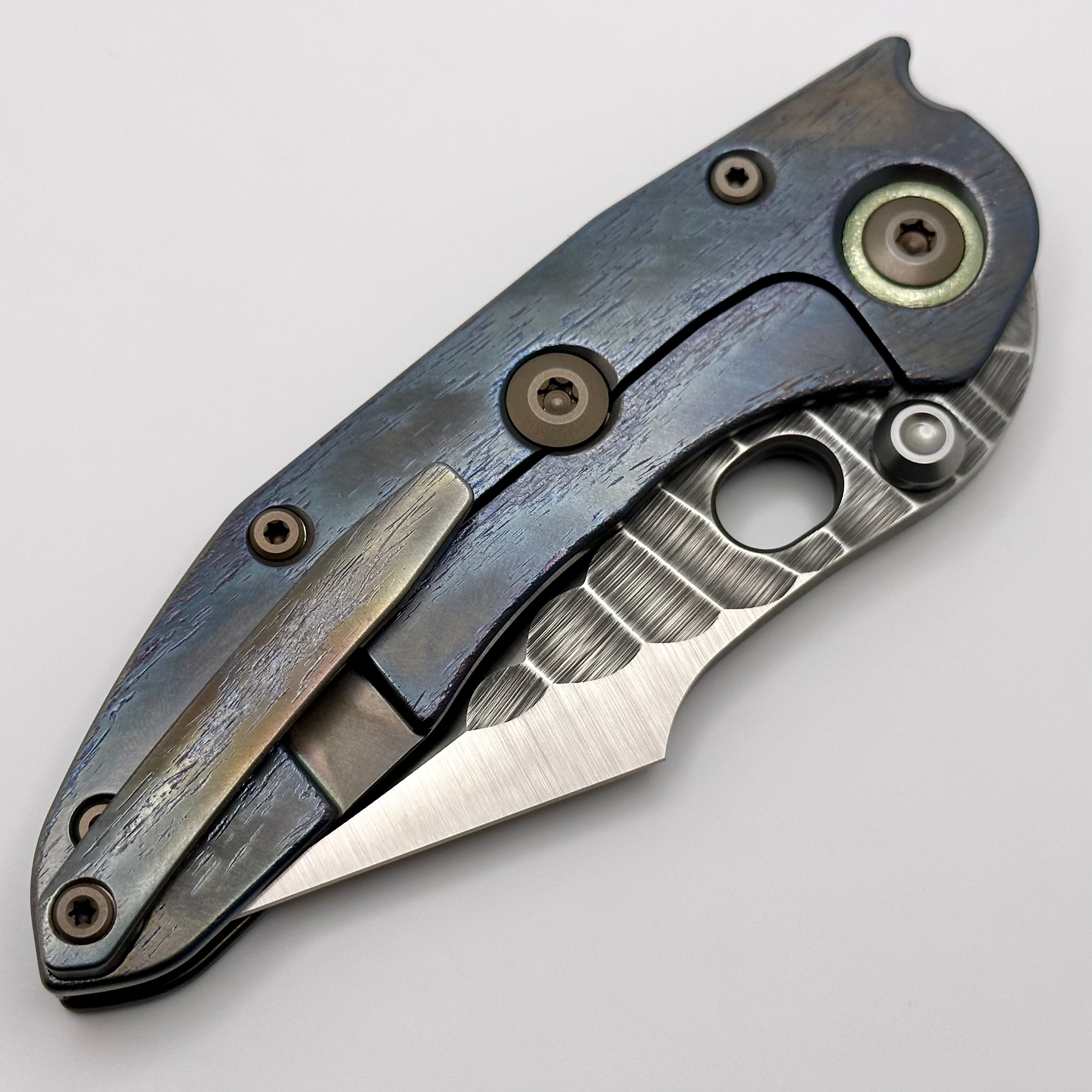 Borka Blades Custom Rocker Cosmic Stitch w/ Rock Grind Blade & Backspacer w/ Green Pivot Collars