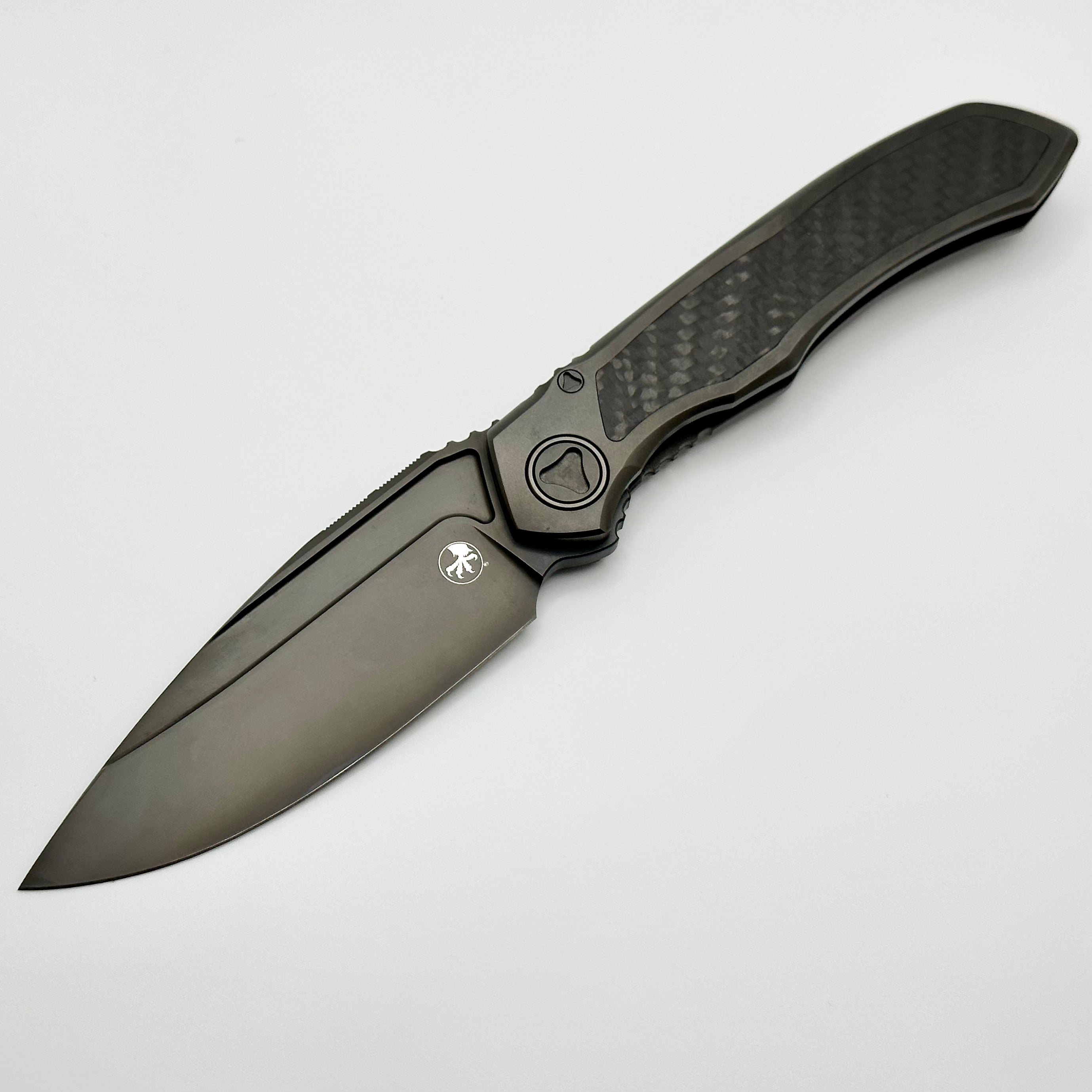 Microtech ANAX Titanium DLC & Carbon Fiber Inlay 190C-1DLCTCFITI PRE OWNED