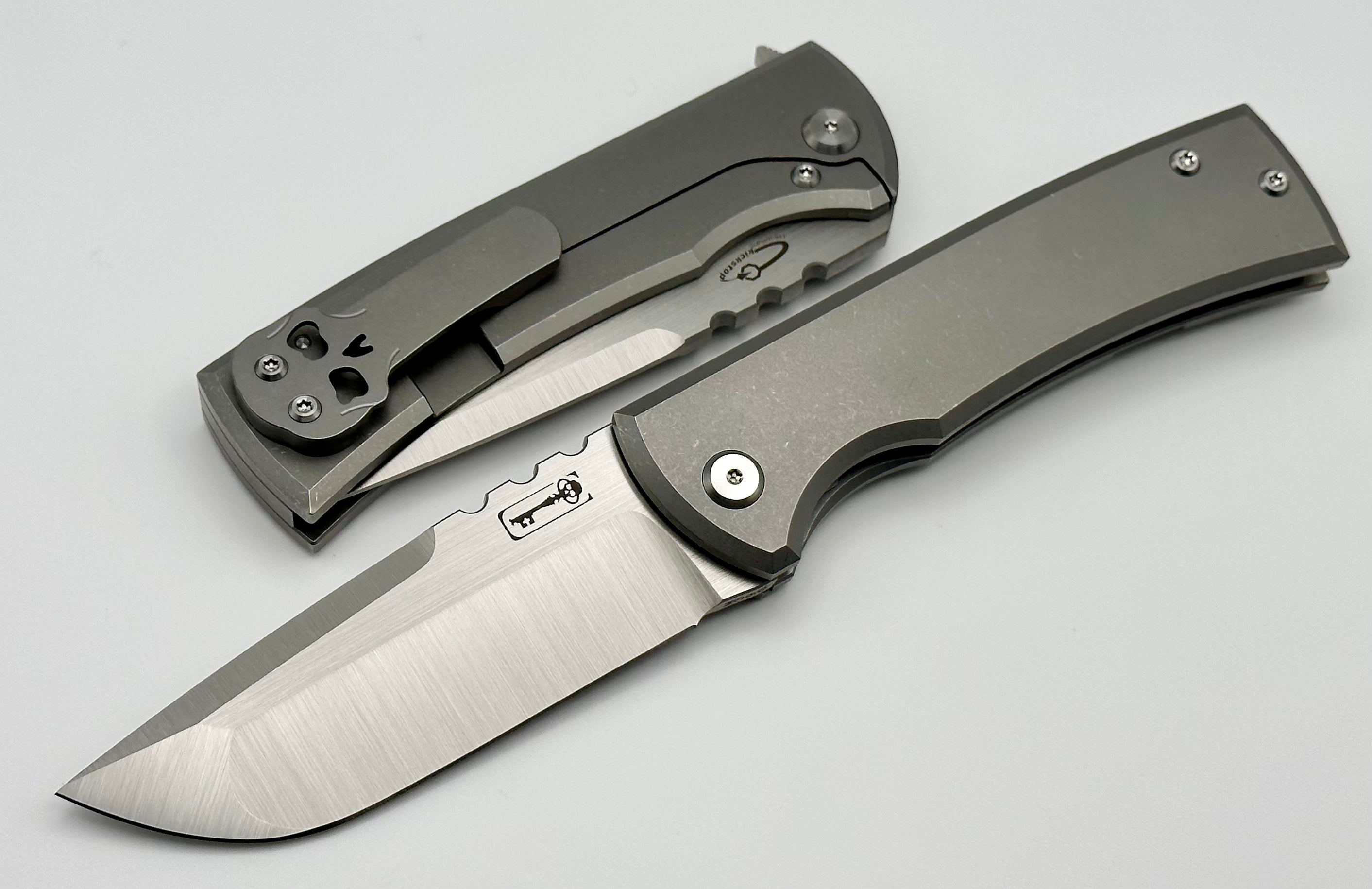 Chaves Knives Redencion 229 Kickstop Titanium & M390 Drop Point