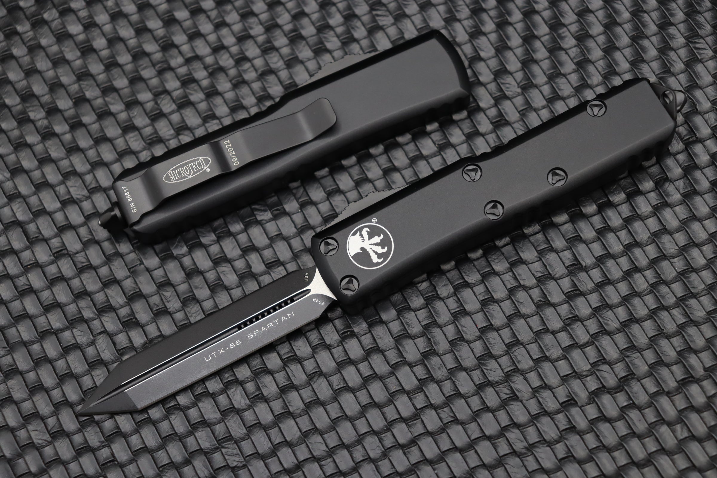 Microtech UTX-85 Spartan Black Tactical 230-1T