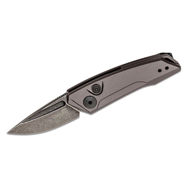 Kershaw Launch 9 Gray Handle & Blackwash CPM154 7250GRYBW