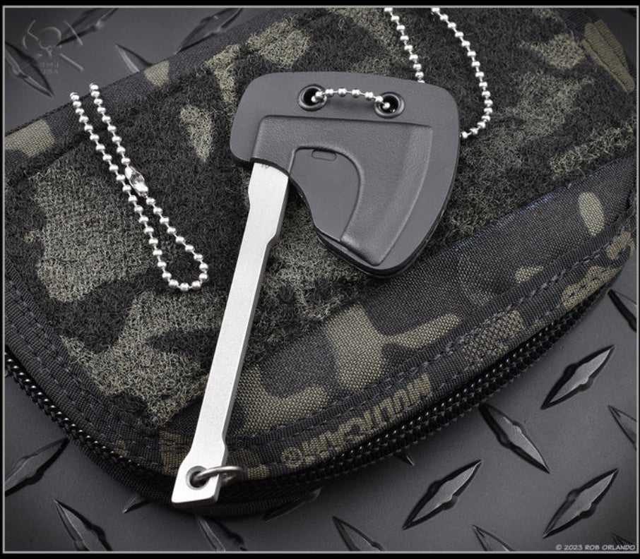 RMJ Tactical Stonewash Mortifier Mini Tomahawk Pendant