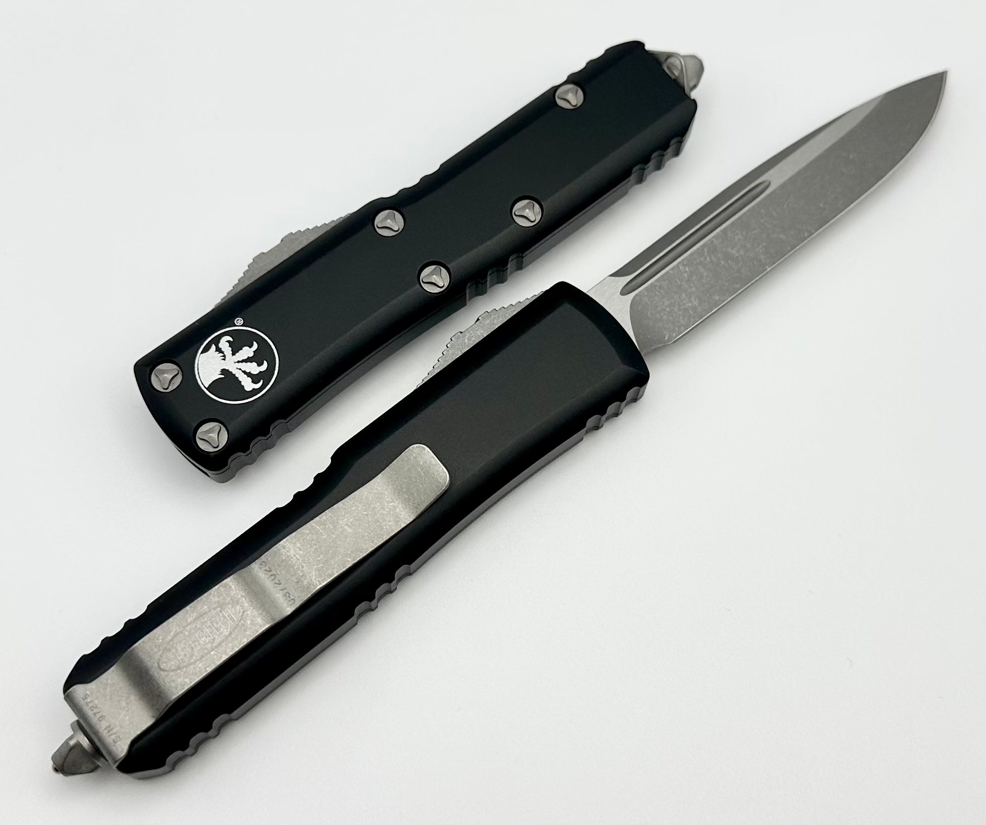 Microtech UTX-85 Single Edge Apocalyptic Standard & Black 231-10AP