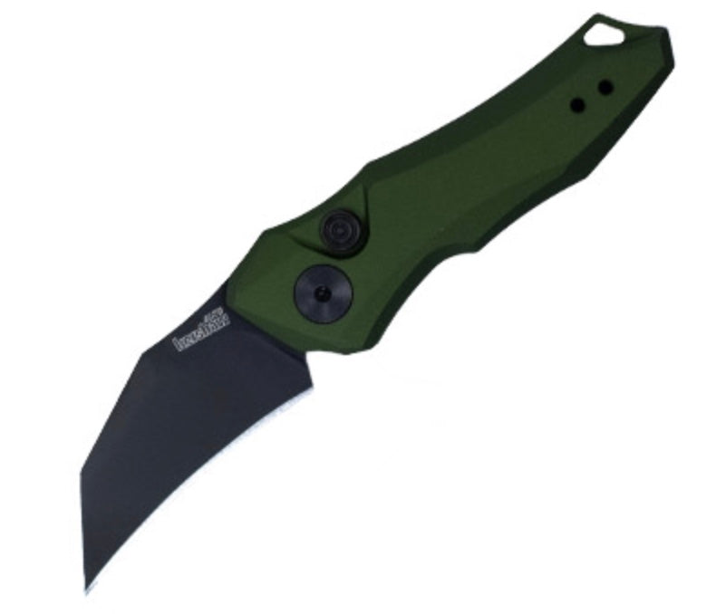 Kershaw Launch 10 Cerakote Black CPM-154 & OD Green Aluminum Handle Distributor Exclusive 7350OLBLK