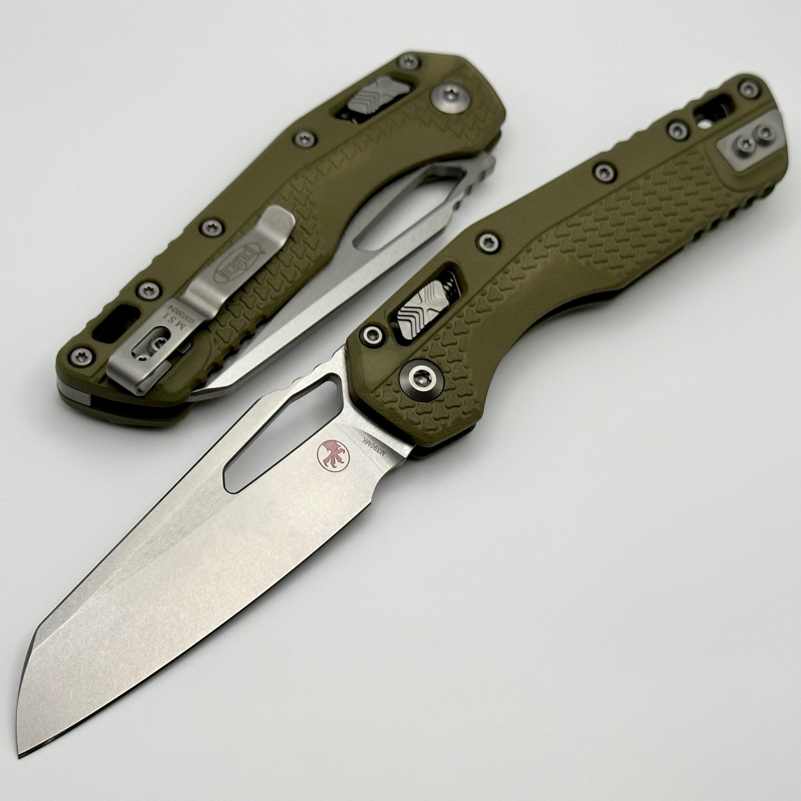 Microtech Knives MSI RAM LOK OD Green Polymer Injection Molded & M390MK 210T-10PMOD