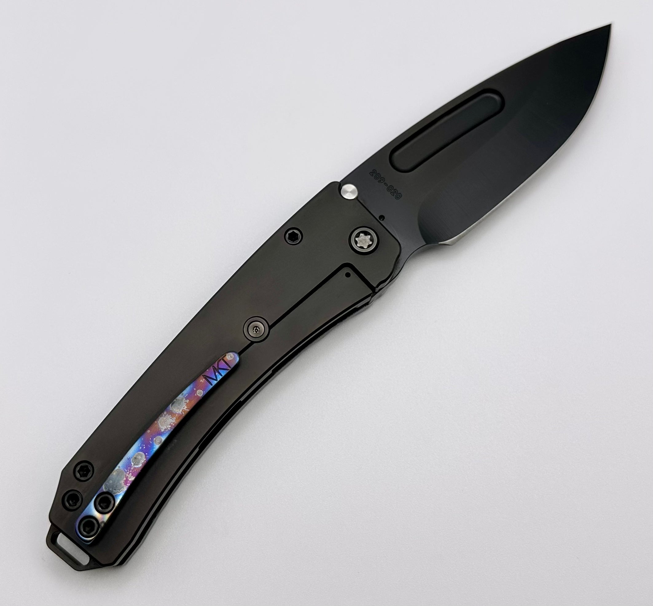 Medford Midi Marauder S45 Drop Point PVD & Galaxy Handle w/ PVD Lock Side/Hardware & Galaxy Clip