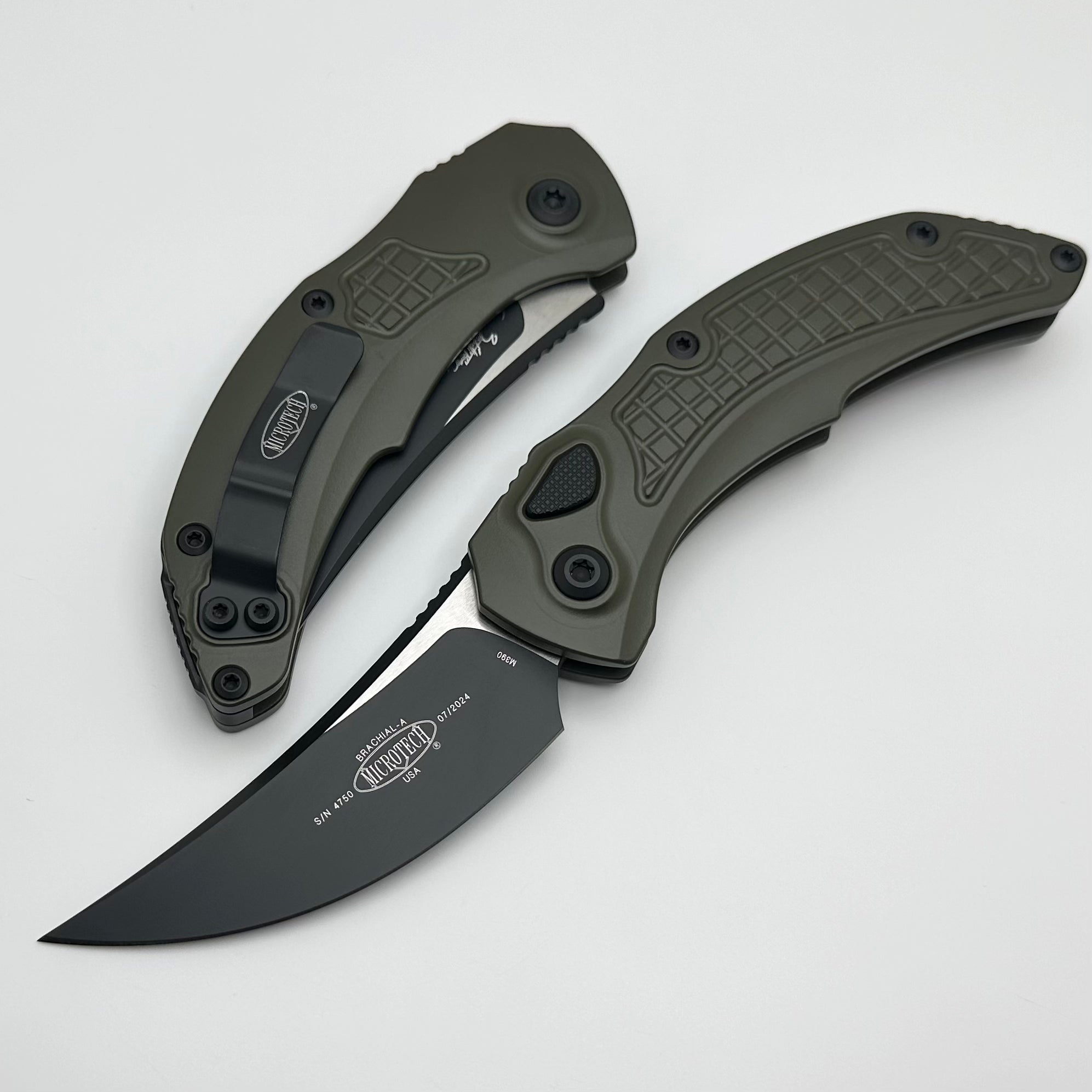 Microtech Knives & Bastinelli Brachial OD Green Standard 268A-1OD