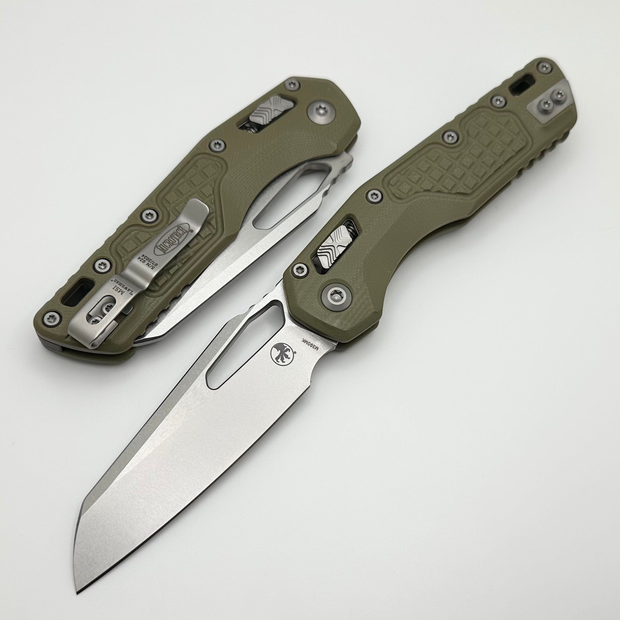 Microtech Knives MSI Lawnman RAM LOK Frag OD Green G-10 & M390MK 210-10FRGTODLM