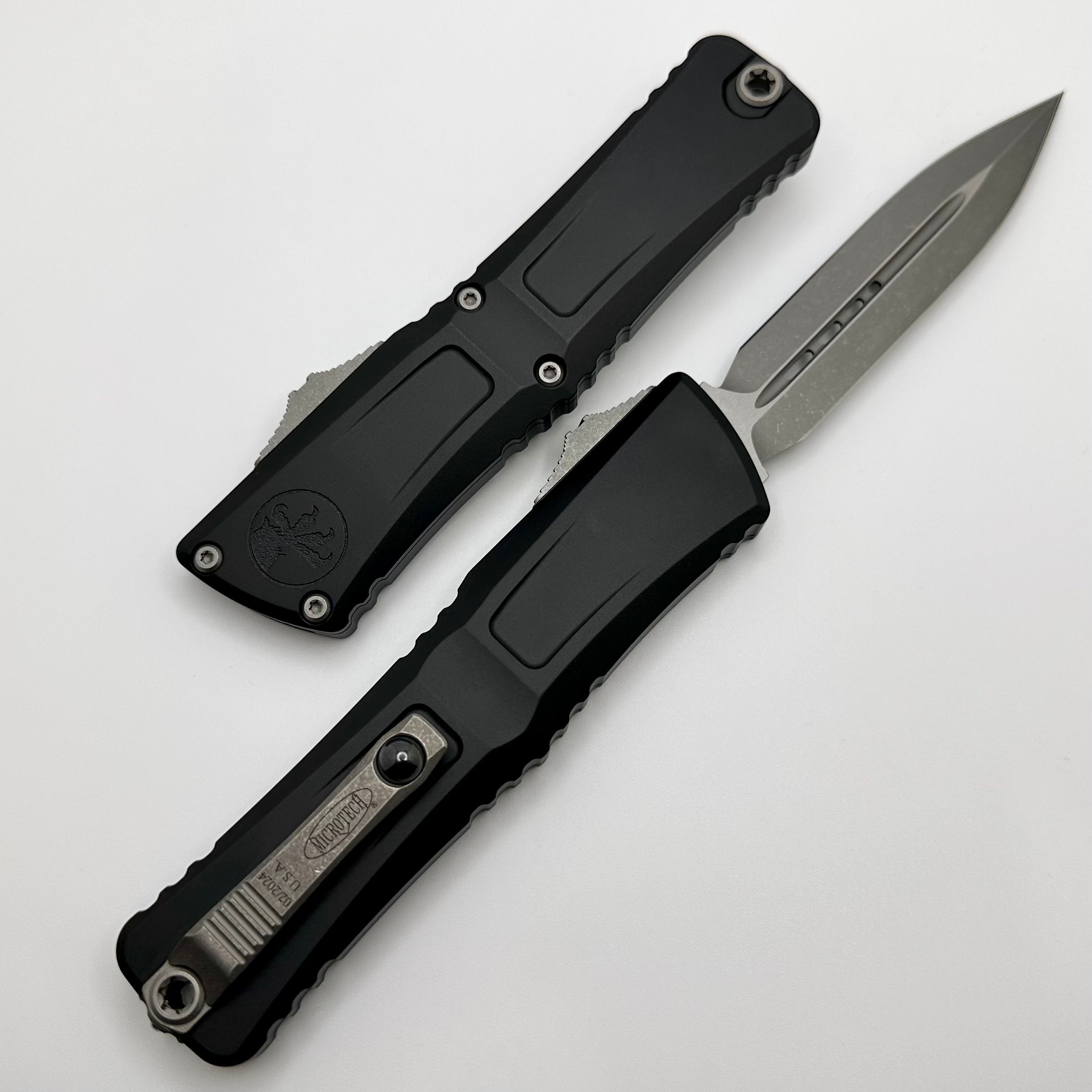 Microtech Knives Combat Troodon Gen III Apocalyptic Double Edge w/ Black Handle 1142-10AP