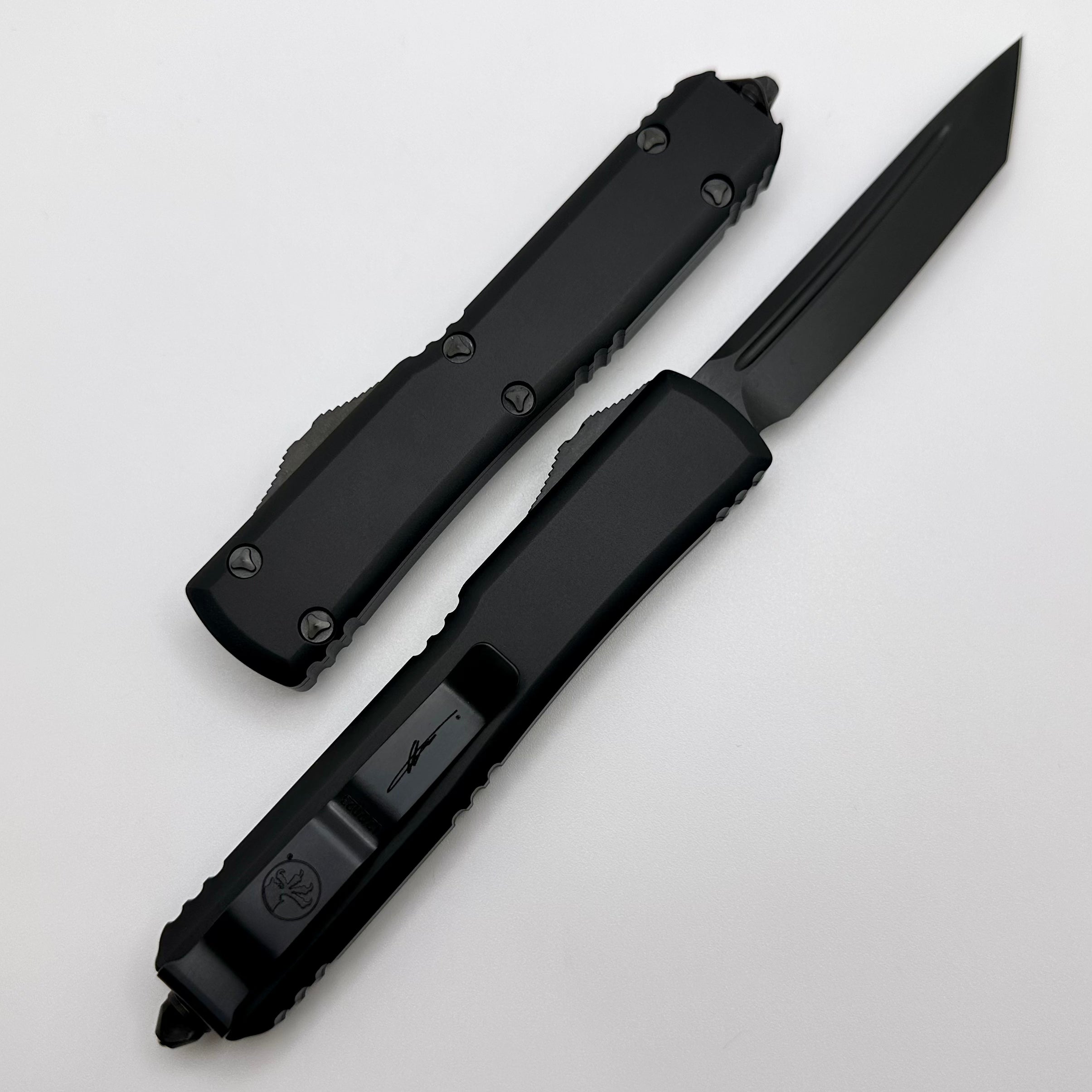 Microtech Ultratech Tanto DLC Shadow Signature Series 123-1DLCTSH