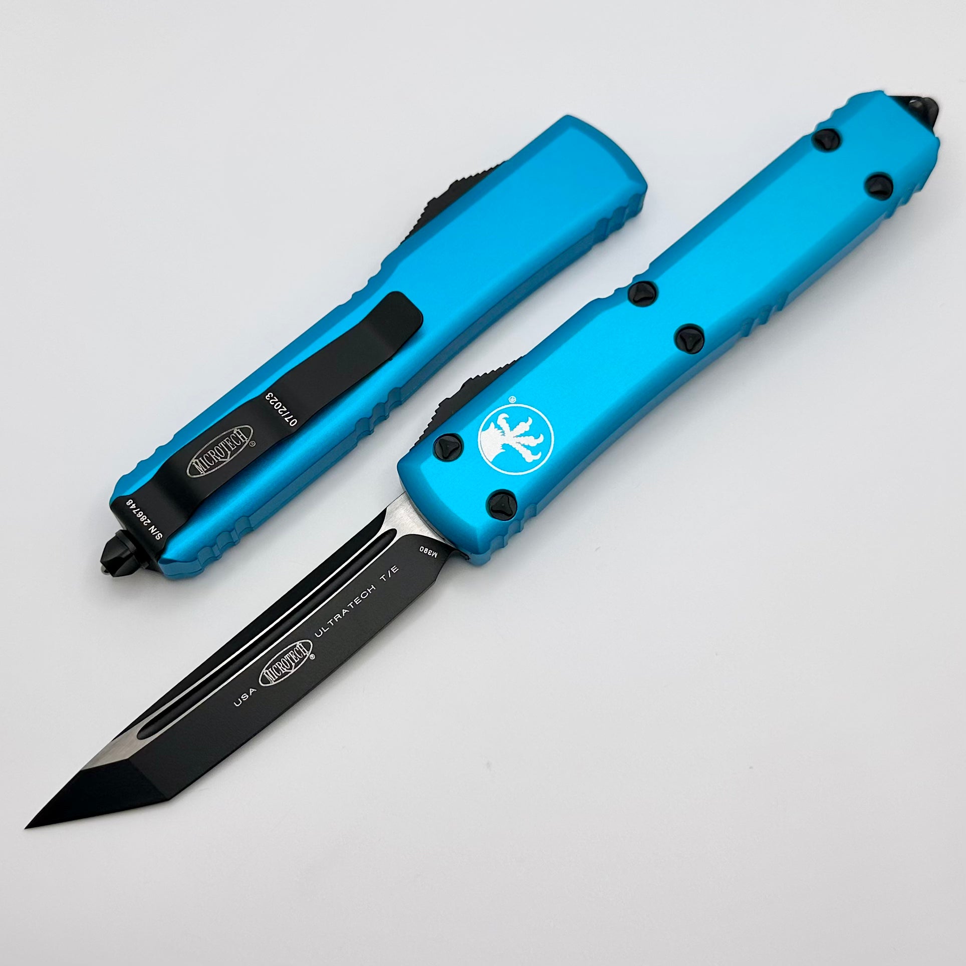 Microtech Ultratech Tanto T/E Black Standard & Turquoise 123-1TQ