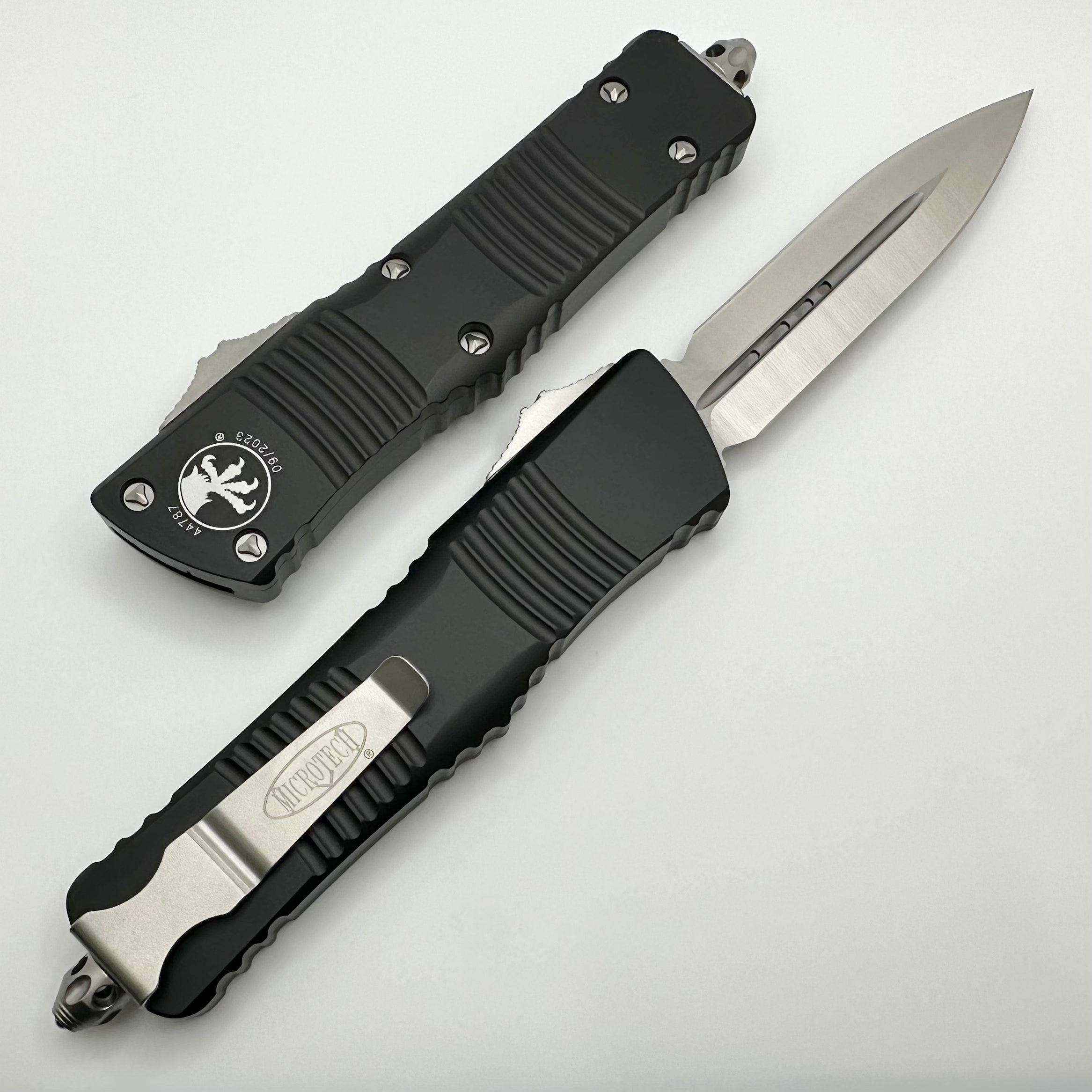 Microtech Combat Troodon Double Edge Satin & Black 142-4