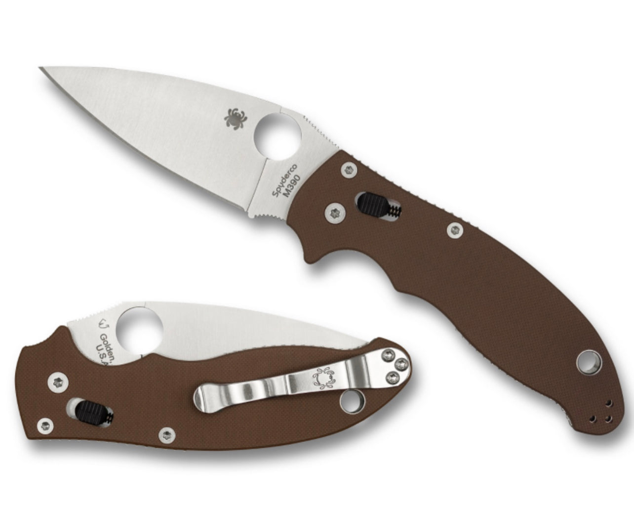 Spyderco Manix 2 Earth Brown Exclusive M390 C101GPBN2