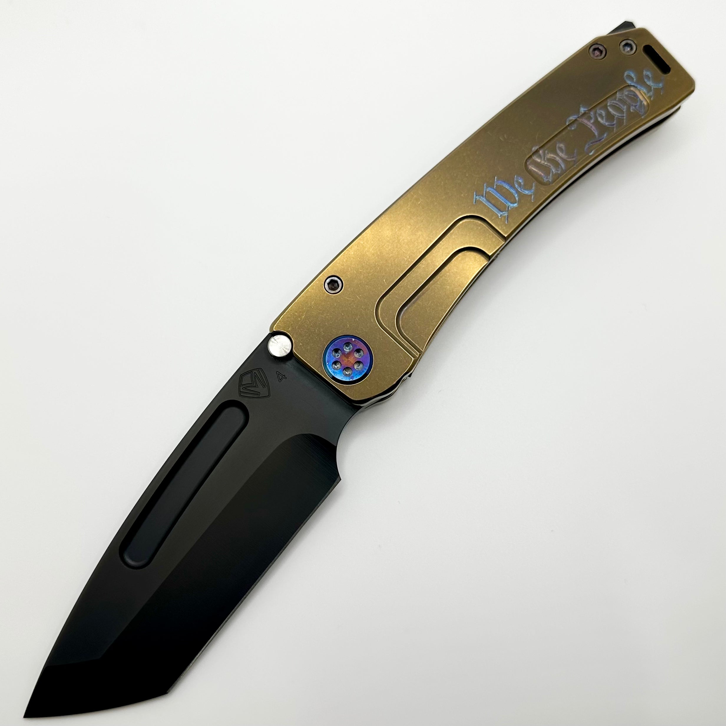 Medford Marauder H We The People Bronze Handles w/ Flamed Hardware & S45VN PVD Tanto