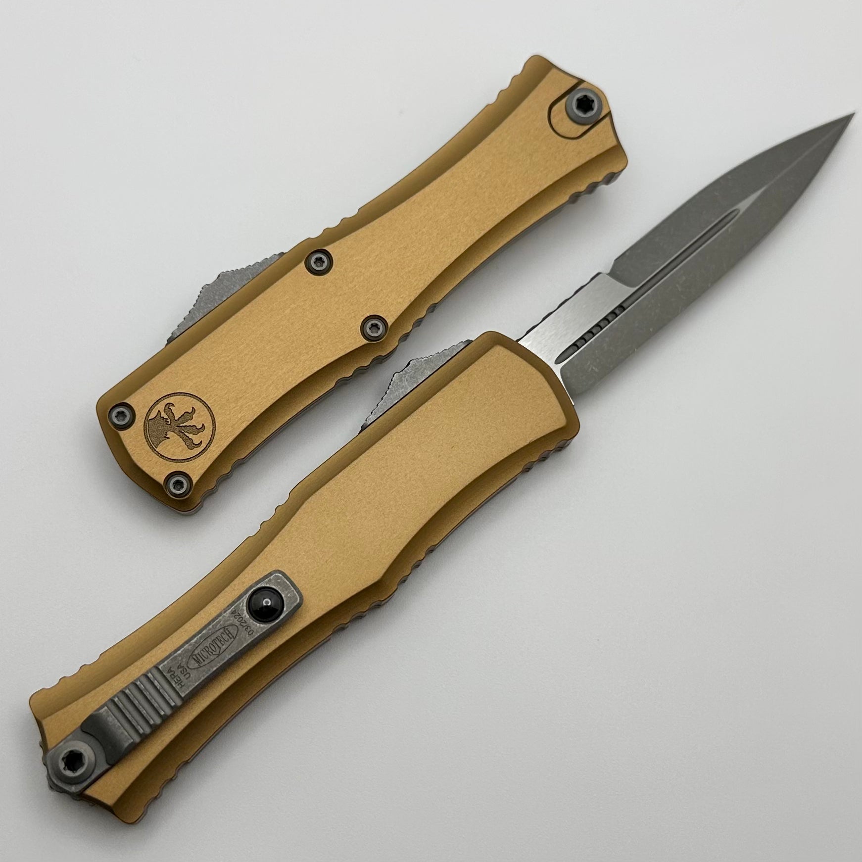 Microtech Knives Mini Hera Apocalyptic Bayonet M390MK w/ Tan Handle 1701M-10APTA