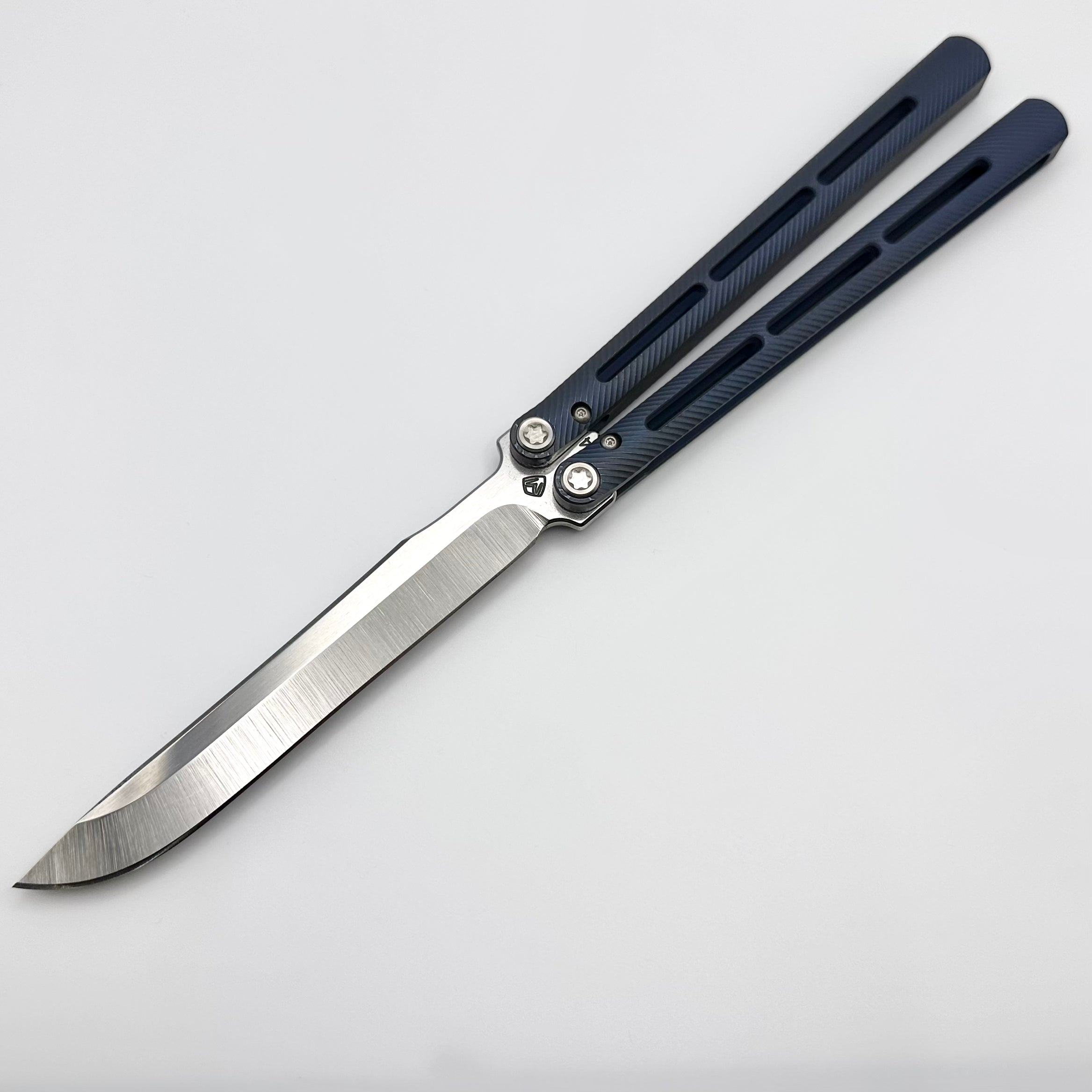 Medford Viceroy Butterfly Blue Titanium Handles w/ S45VN