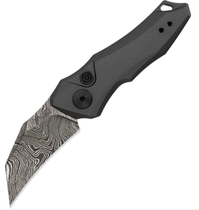 Kershaw Launch 10 Damascus & Gray Aluminum Handle 7350DAM