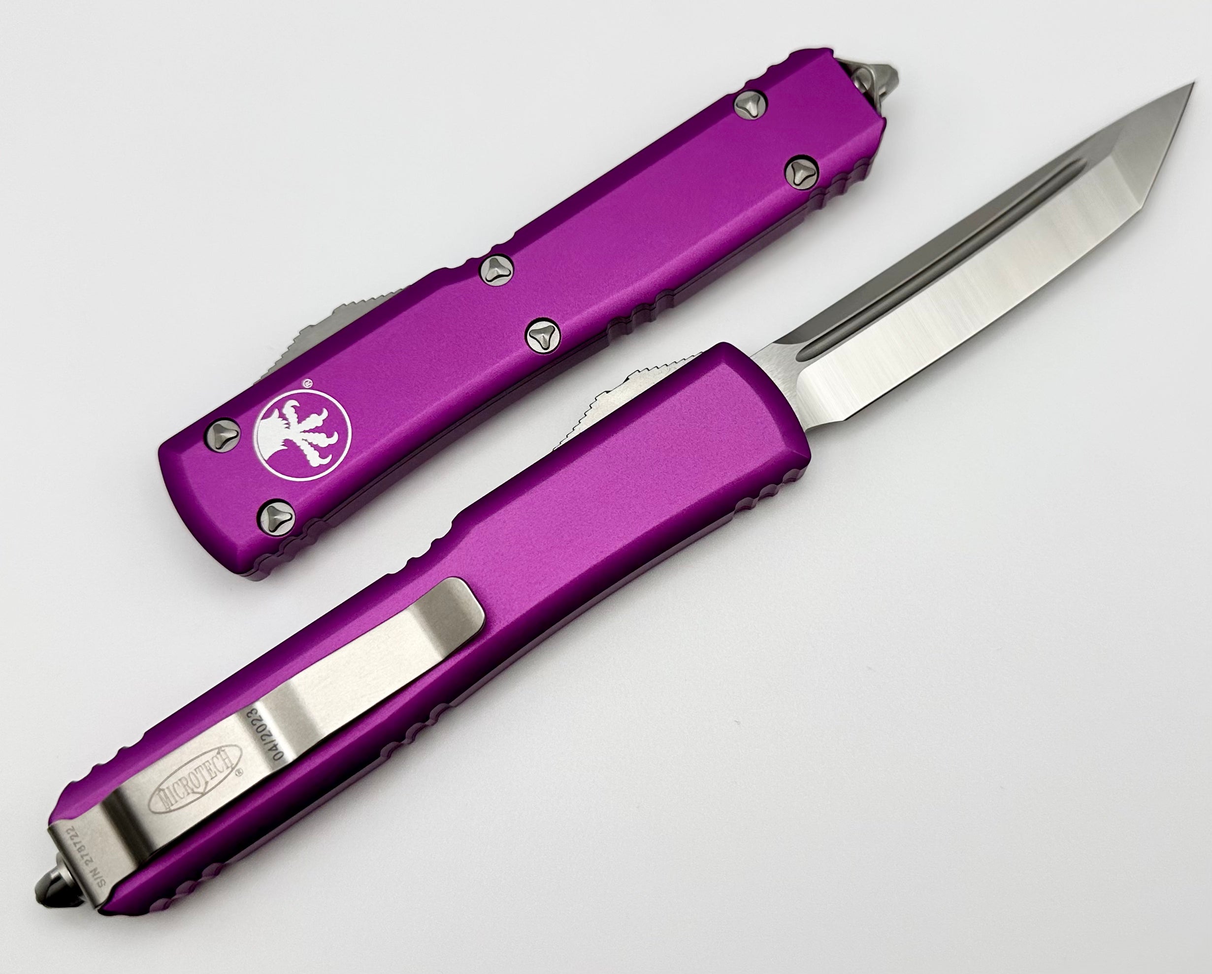 Microtech Ultratech Tanto Satin Standard & Violet 123-4VI