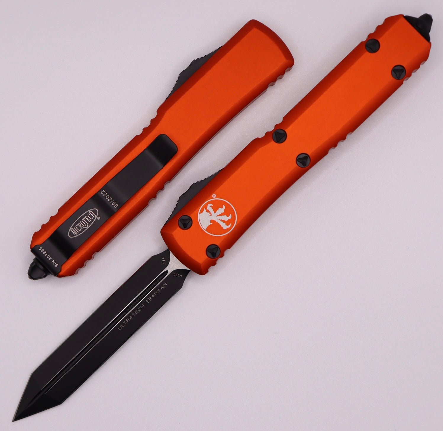 Microtech Ultratech Spartan Black Standard & Orange 223-1OR