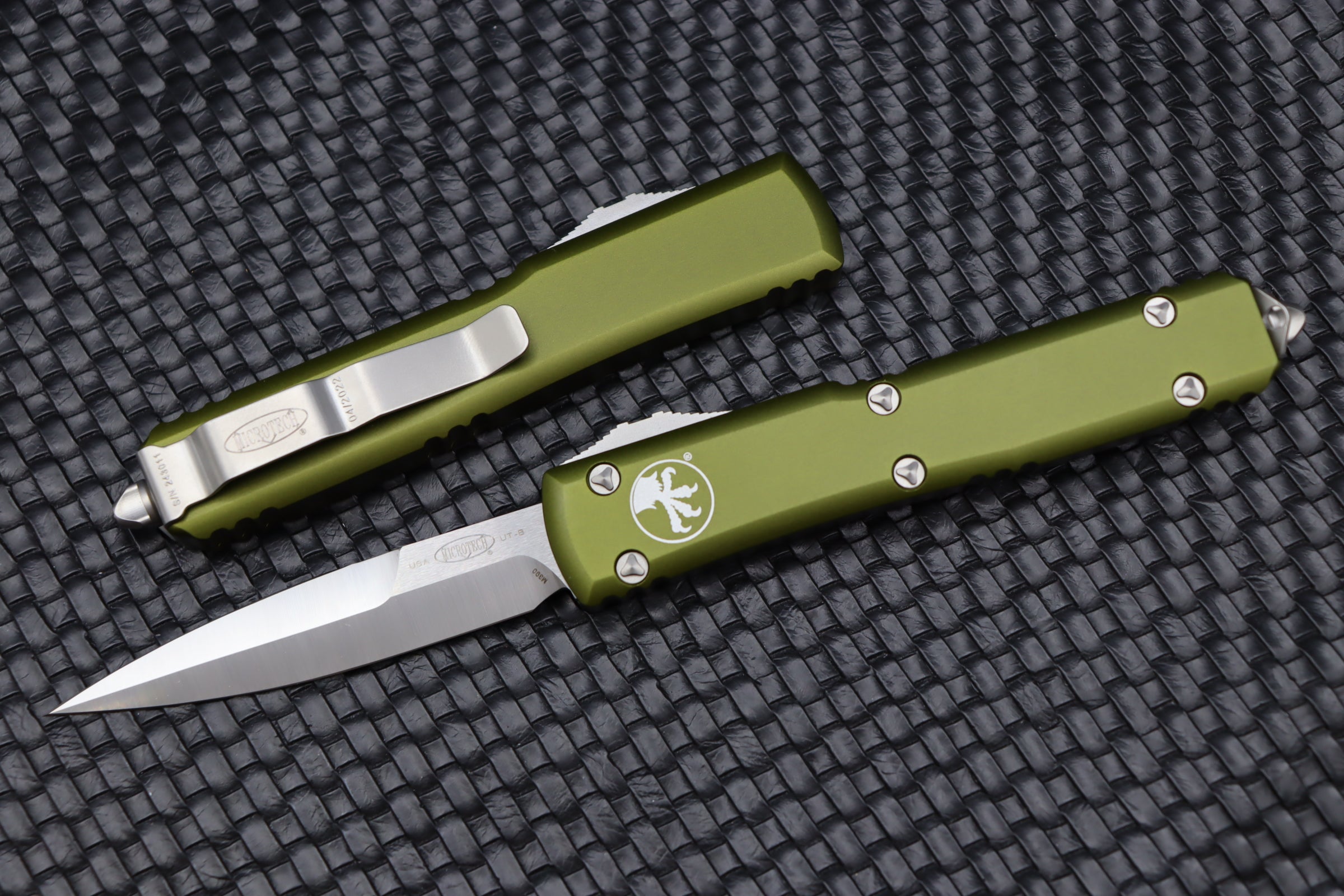 Microtech Ultratech Bayonet Satin Standard & OD Green 120-4OD