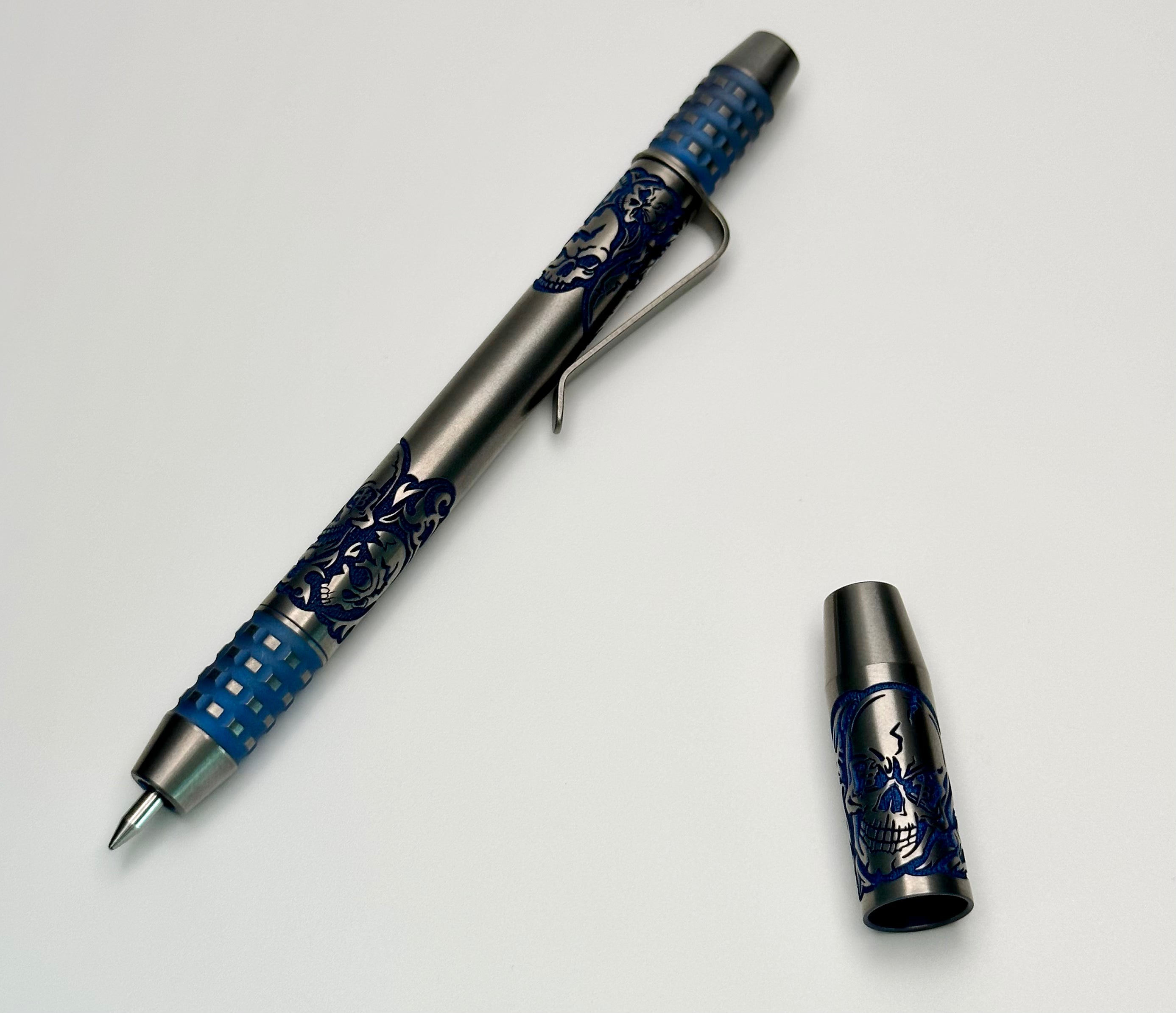 Borka Ti2Design TechLiner Grid Skulls Burnished Shorty 5 Pen