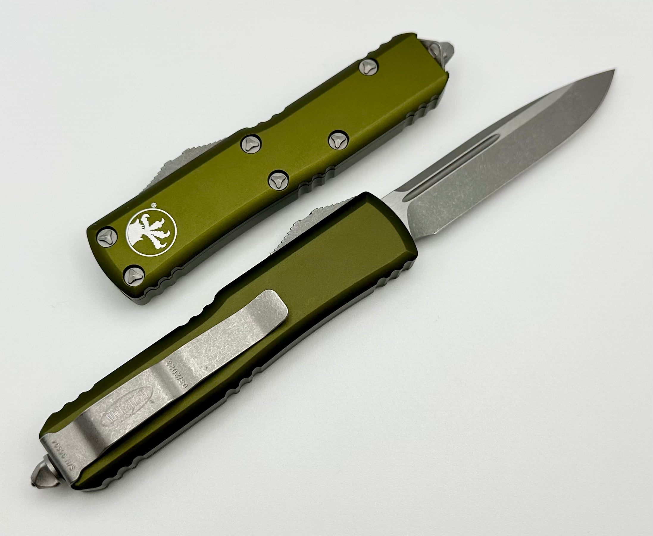 Microtech UTX-85 Single Edge Apocalyptic Standard & OD Green 231-10APOD