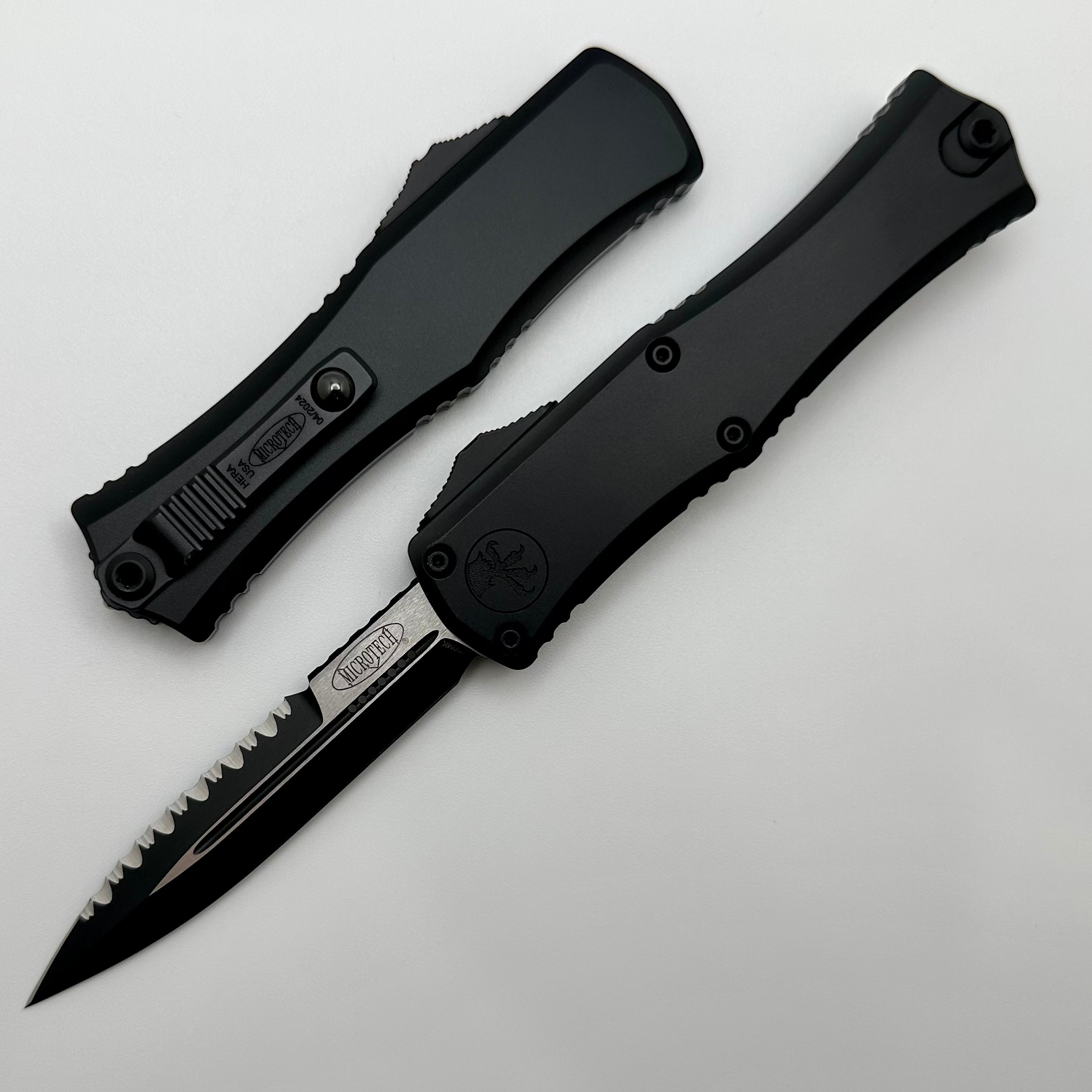 Microtech Knives Mini Hera Tactical Standard w/ Full Serrated Bayonet M390MK 1701M-3T