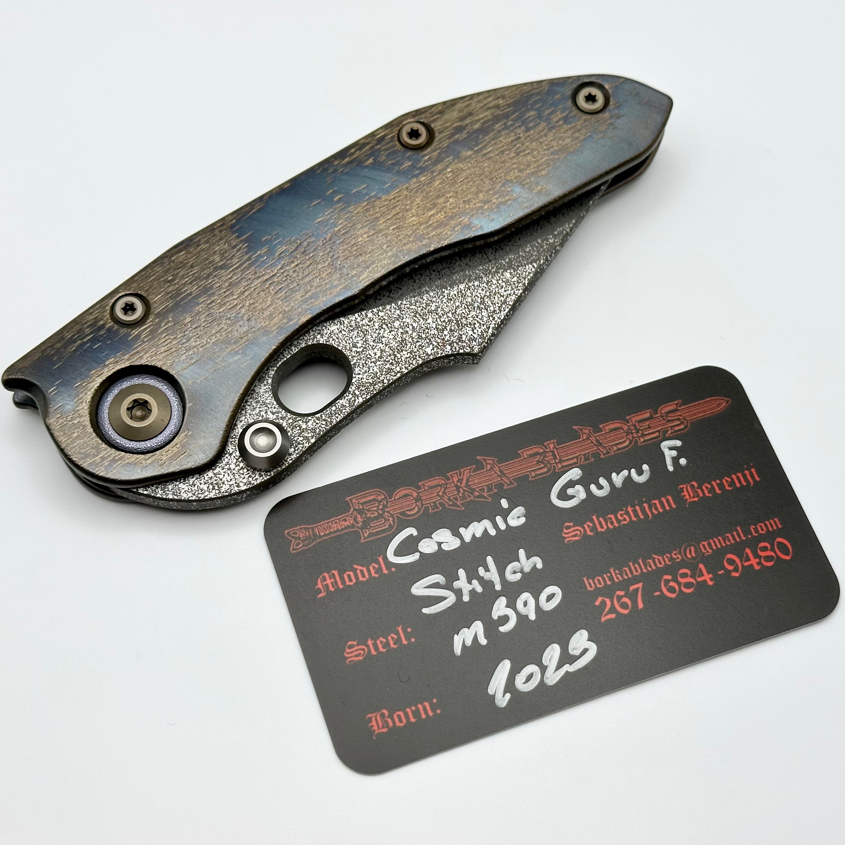 Borka Blades Custom Cosmic Stitch w/ Guru Blade