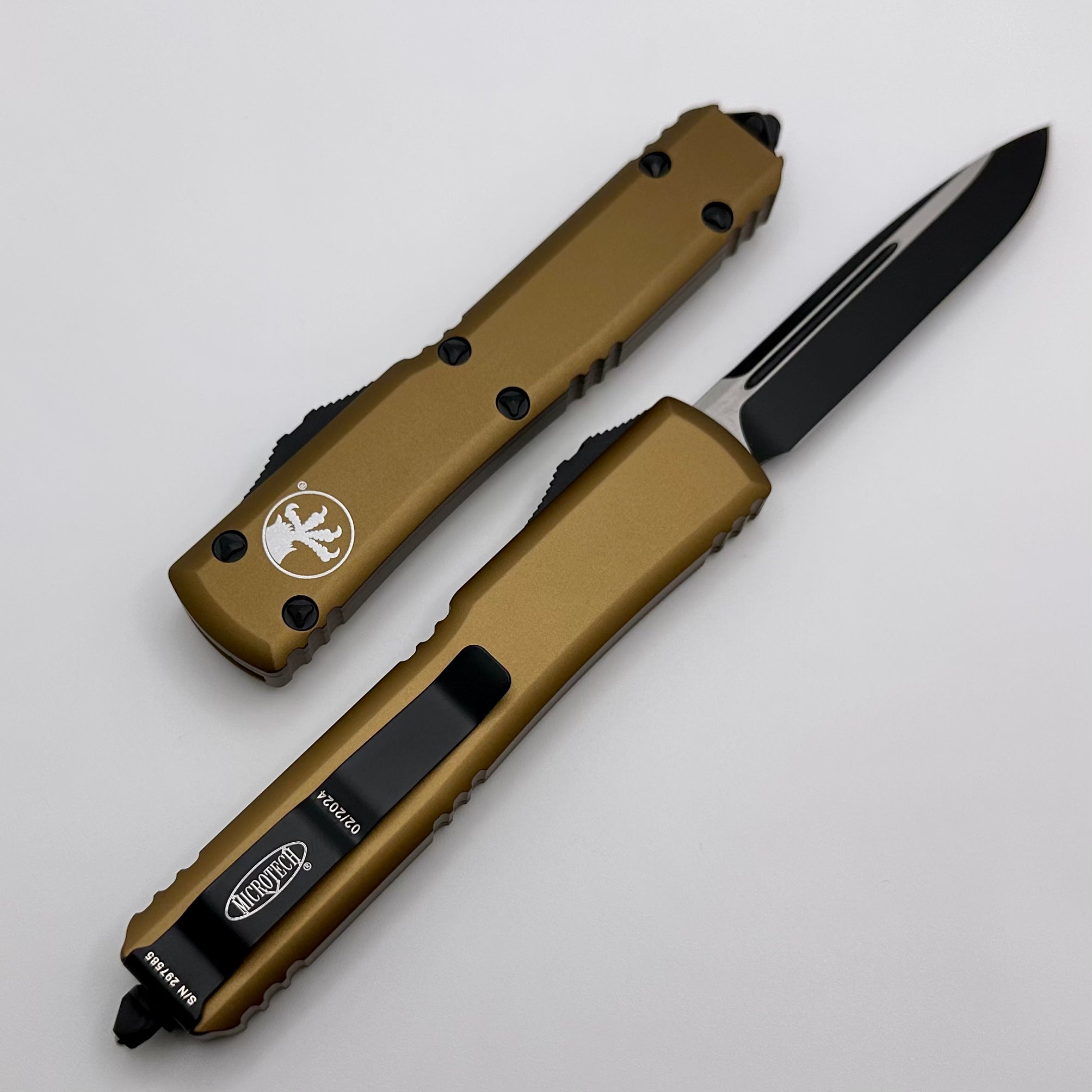 Microtech Ultratech Single Edge Black Standard & Tan 121-1TA