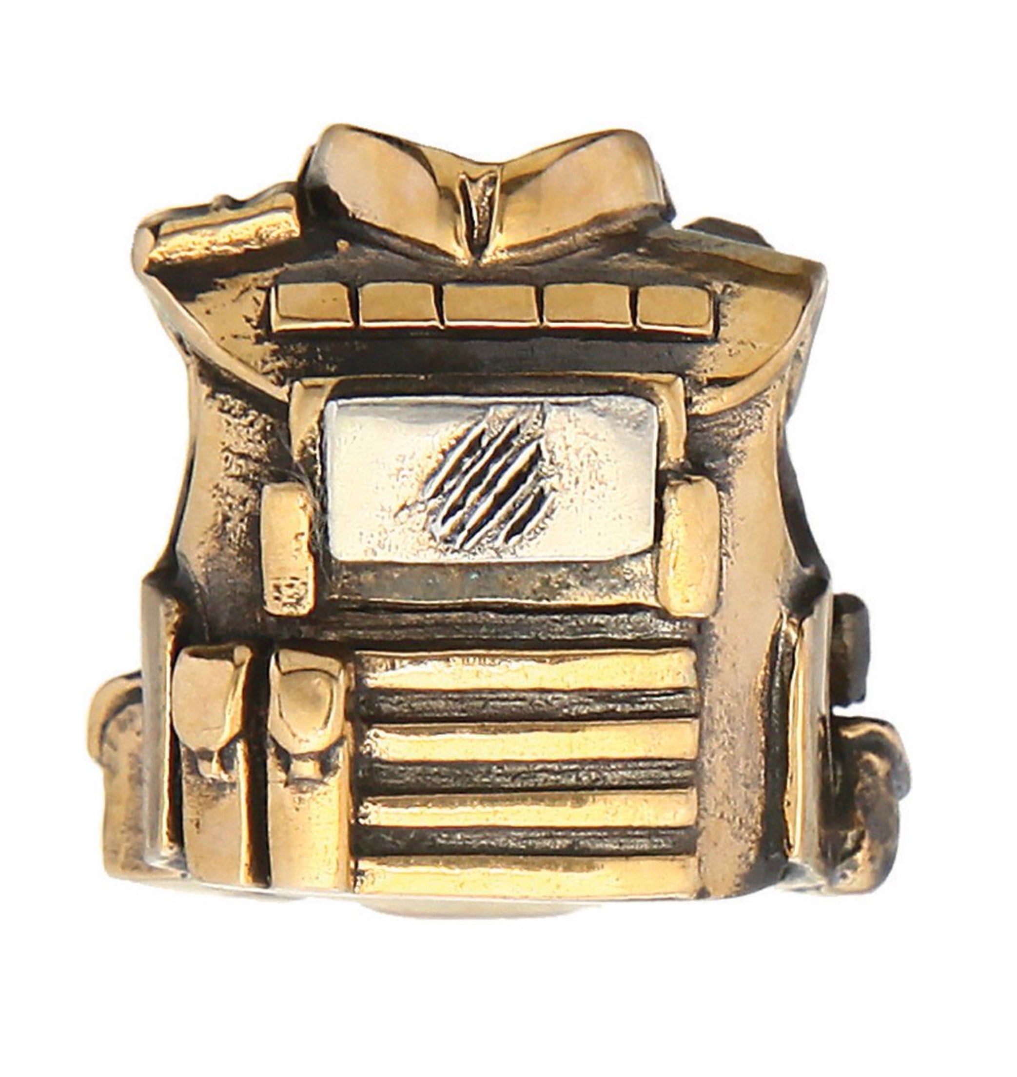 Bastinelli Creations Bronze Body Armor Bead BAS227B