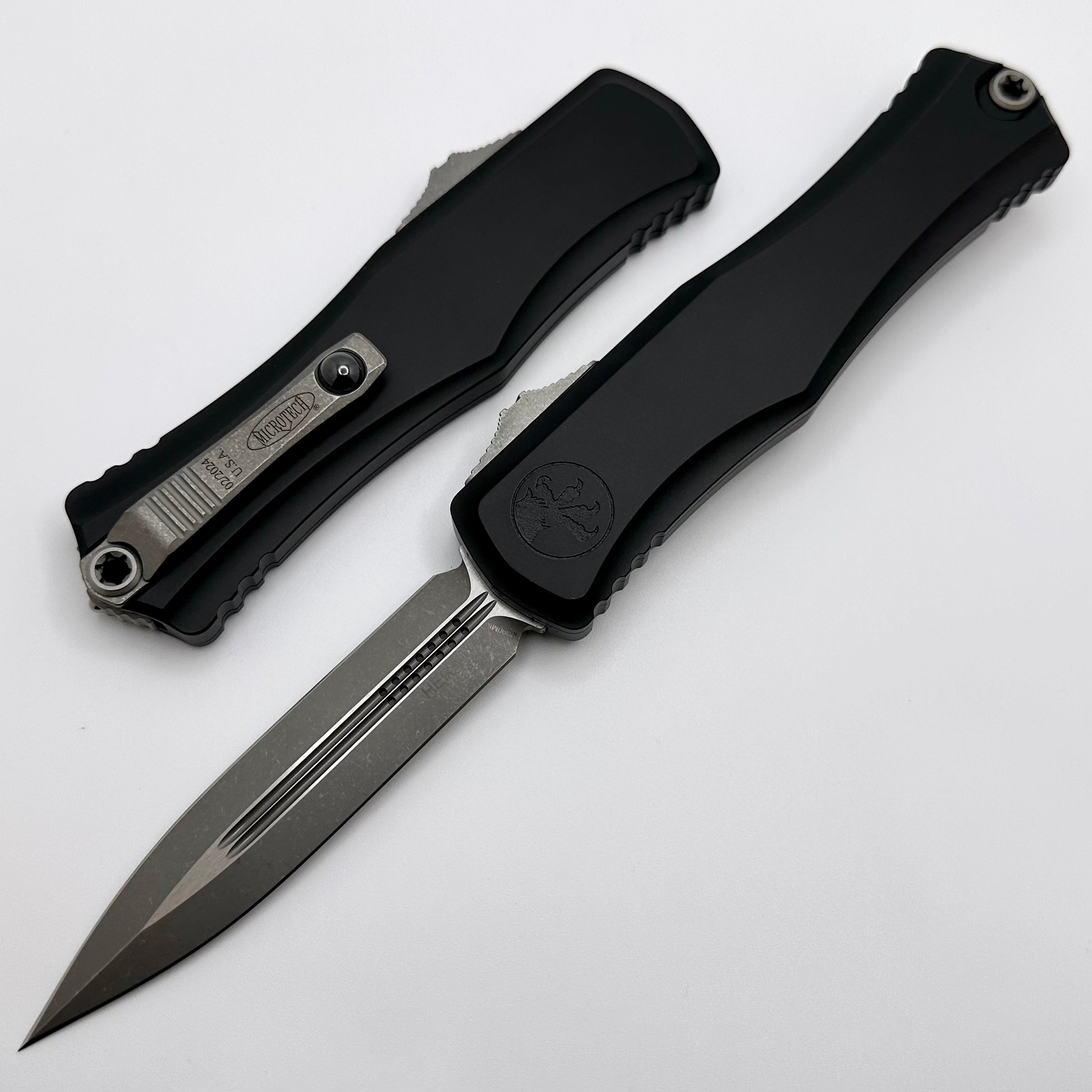 Microtech Knives Hera II Apocalyptic Double Edge w/ Black Handle 1702-10AP