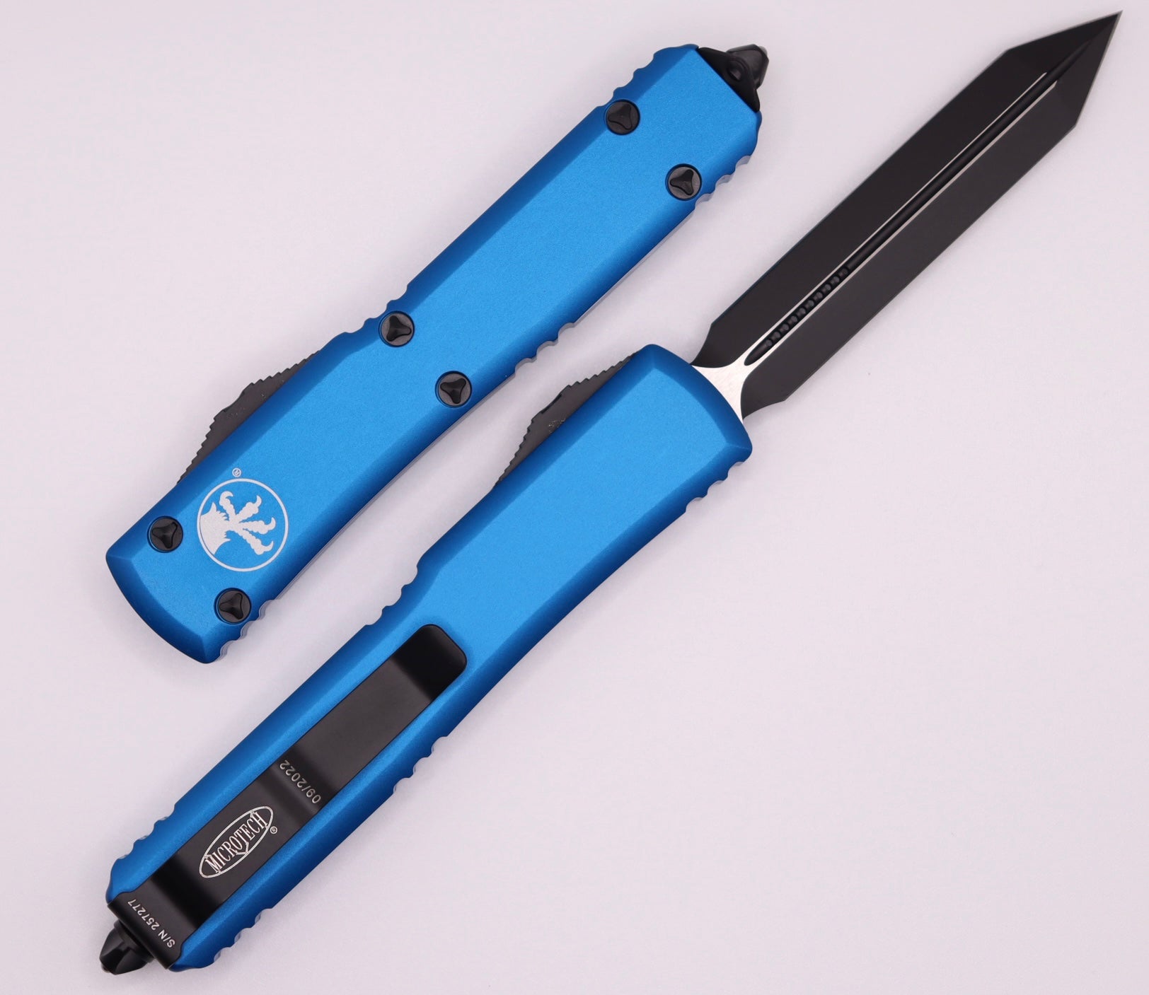 Microtech Ultratech Spartan Black Standard  & Blue 223-1BL