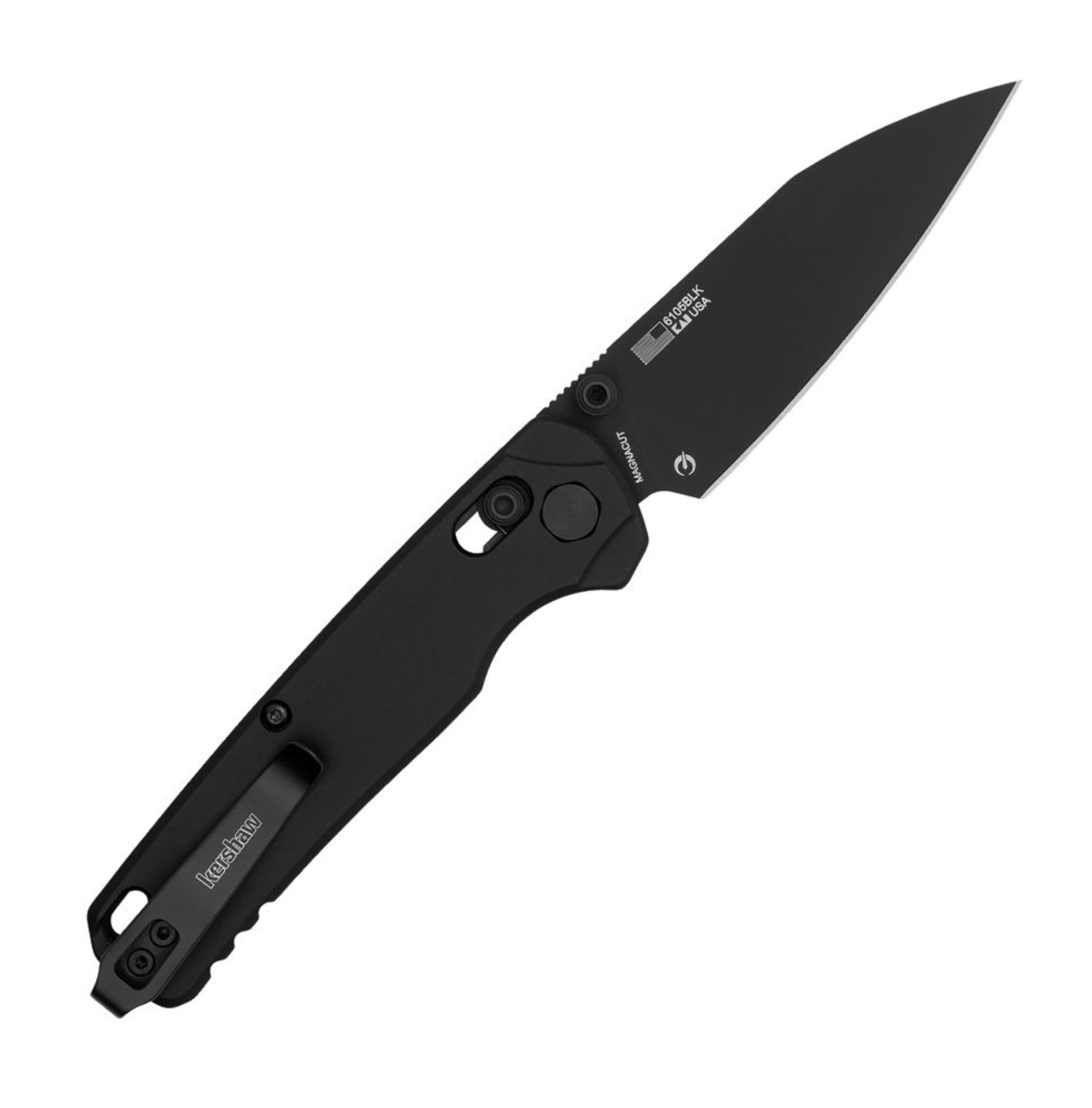 Kershaw Bel Air Black Aluminum Handles w/ PVD MagnaCut 6105BLK